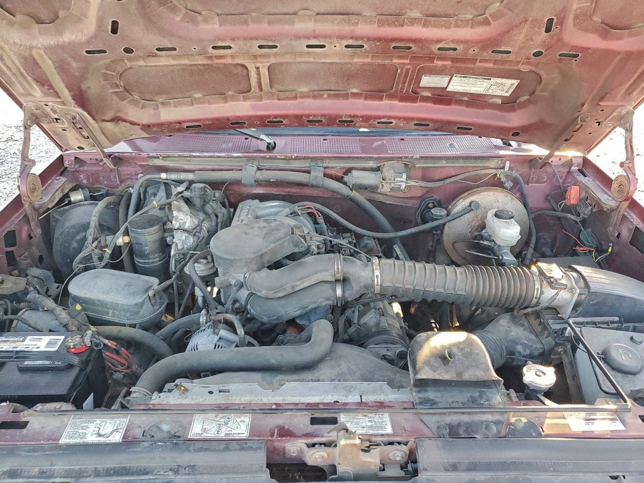 1996 Ford Bronco U100 Burgundy vin: 1FMEU15N1TLB55319