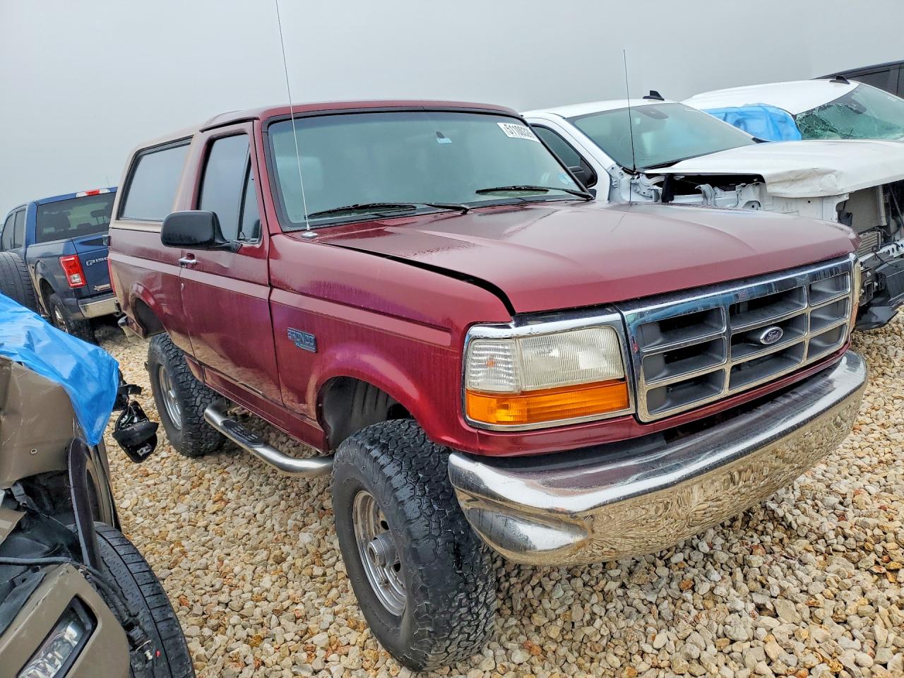 1996 Ford Bronco U100 Burgundy vin: 1FMEU15N1TLB55319