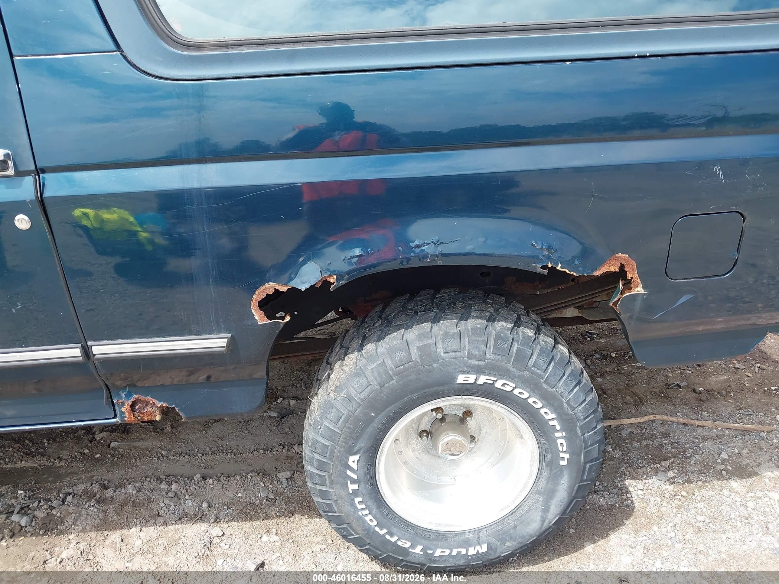 1995 Ford Bronco U100 Teal vin: 1FMEU15N4SLA75849