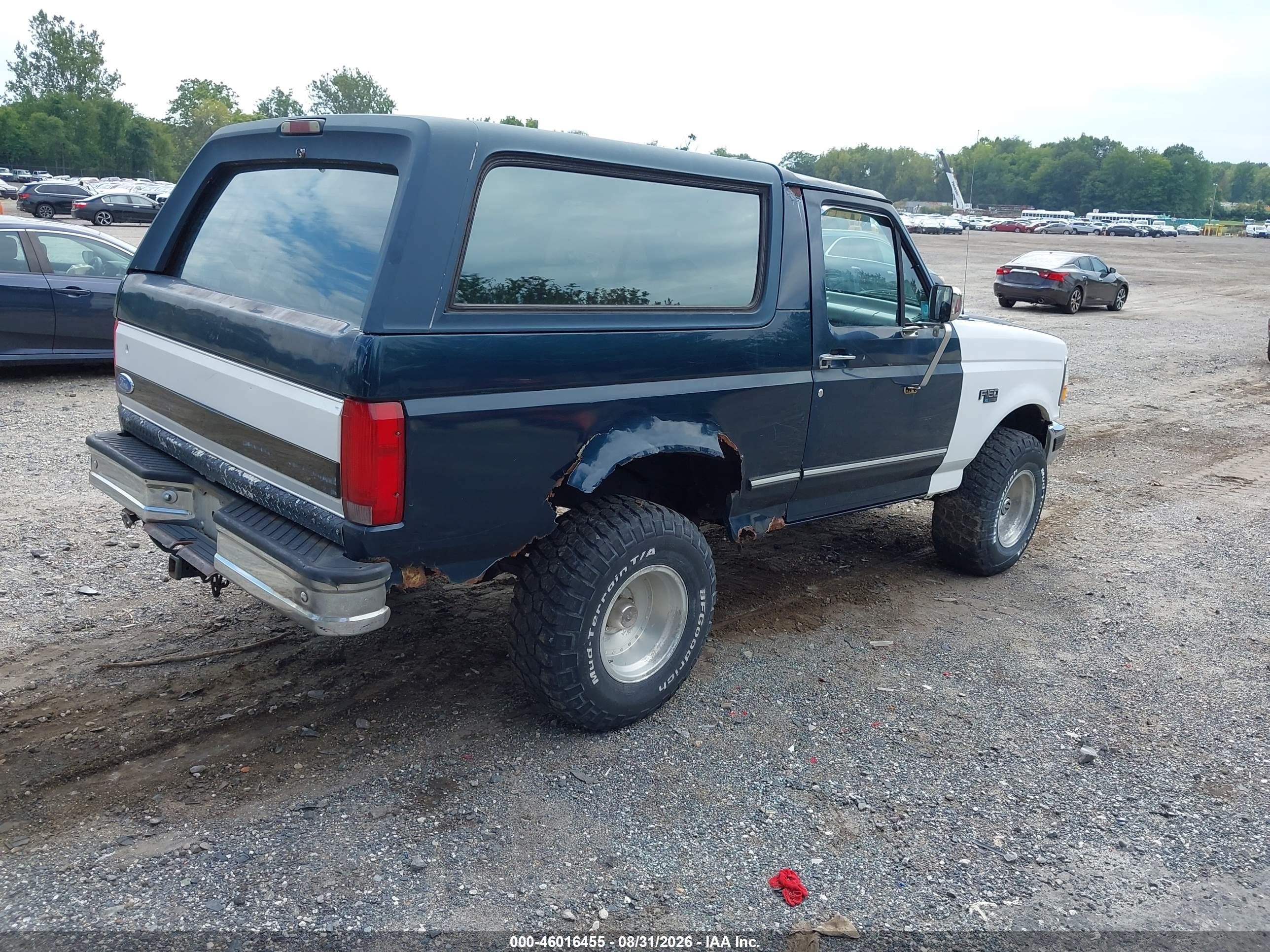 1995 Ford Bronco U100 Teal vin: 1FMEU15N4SLA75849