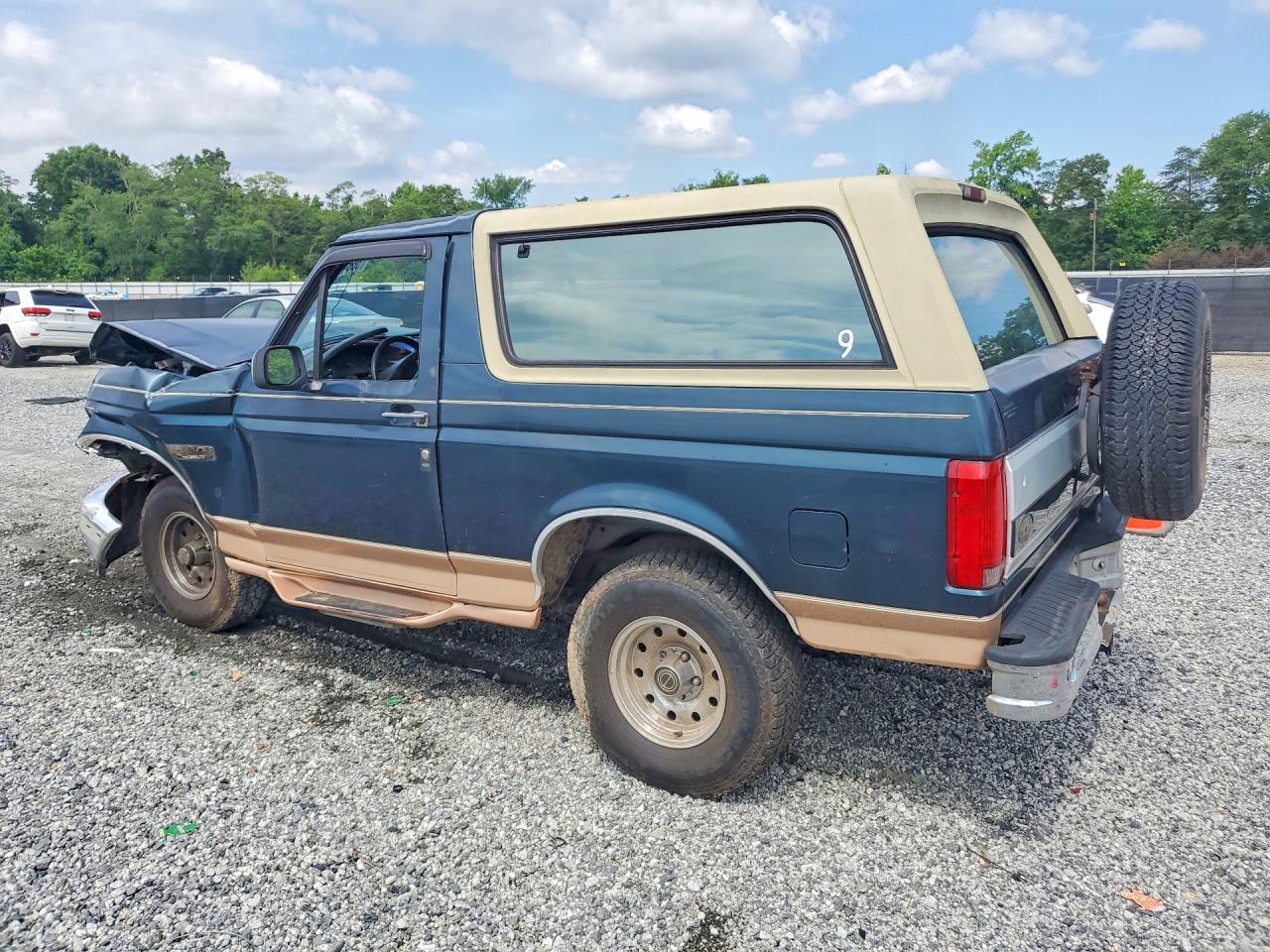 1995 Ford Bronco U100 Blue vin: 1FMEU15N6SLA76775