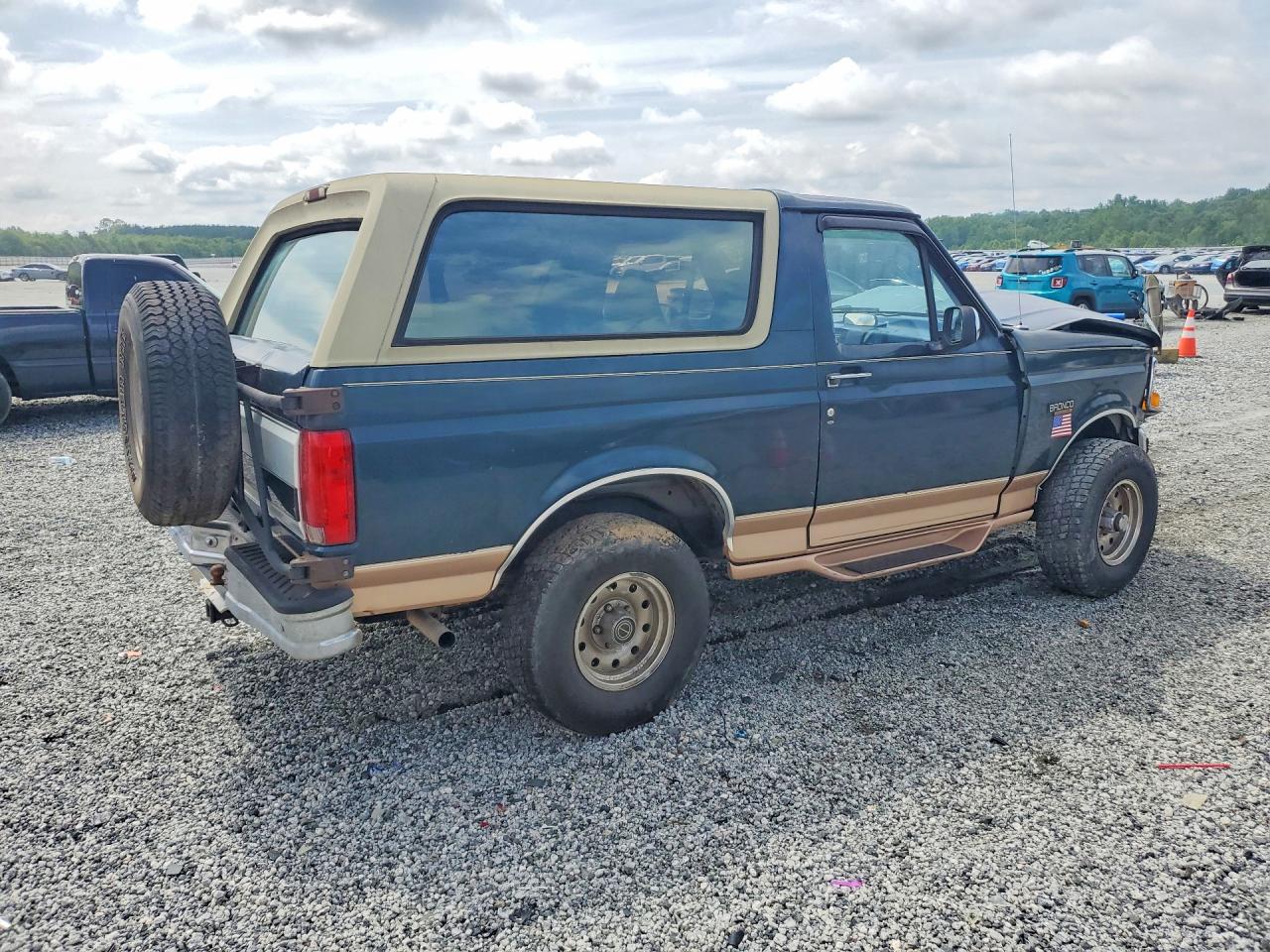 1995 Ford Bronco U100 Blue vin: 1FMEU15N6SLA76775