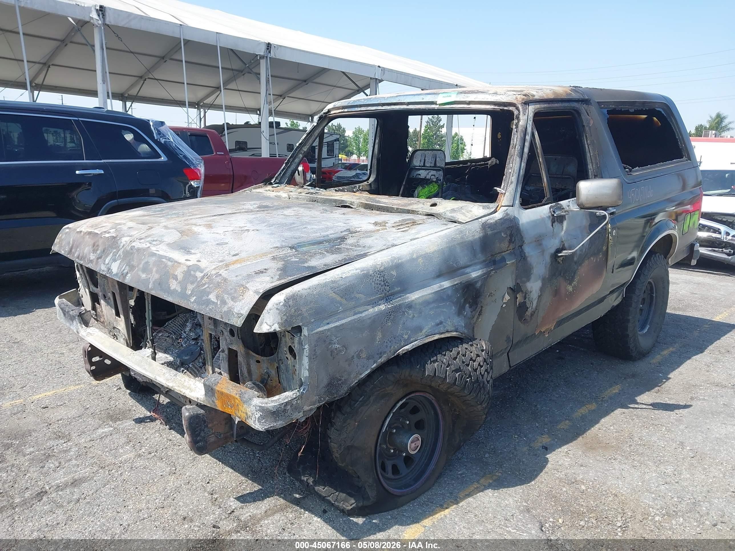 1987 Ford Bronco U100 Black vin: 1FMEU15N7HLA55183