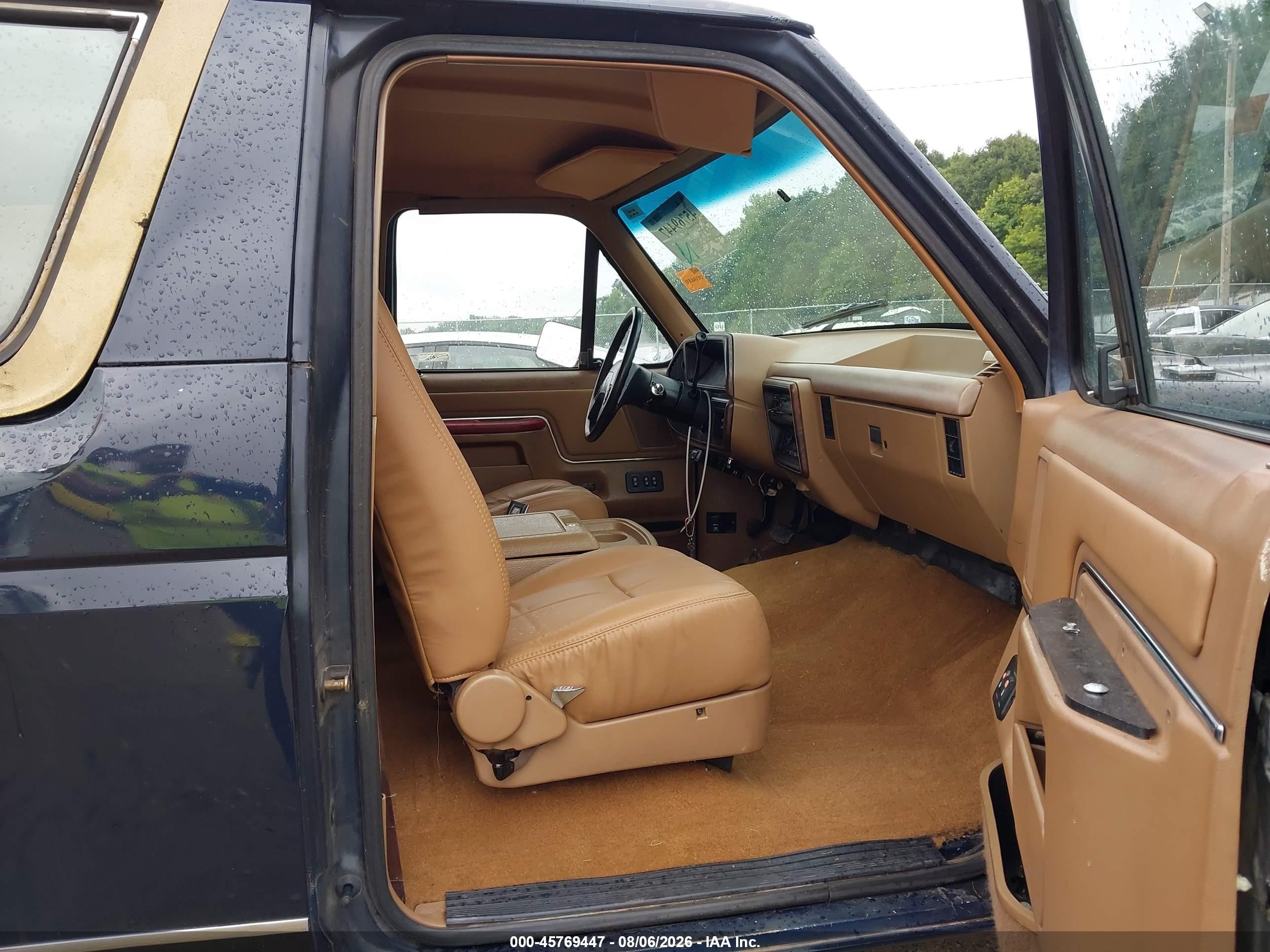 1989 Ford Bronco U100 Blue vin: 1FMEU15N8KLB48494