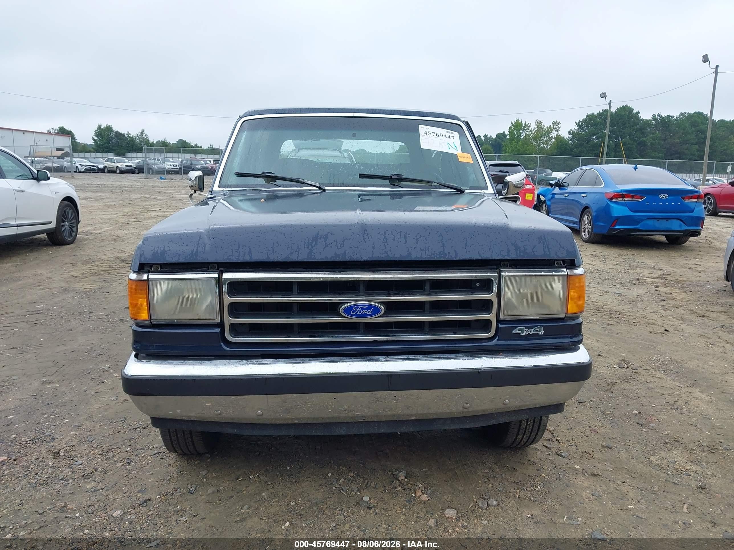 1989 Ford Bronco U100 Blue vin: 1FMEU15N8KLB48494