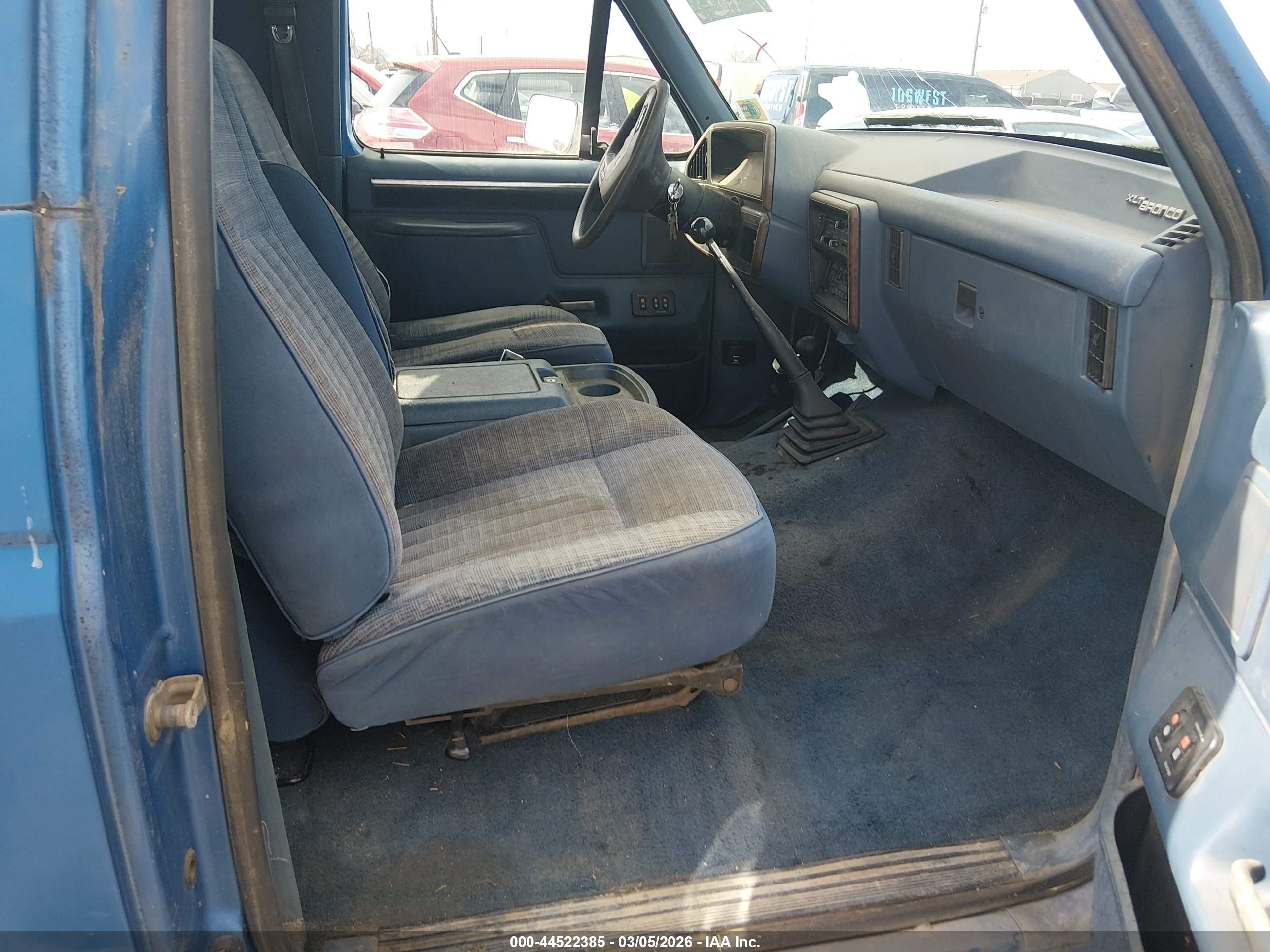 1988 Ford Bronco U100 Blue vin: 1FMEU15N9JLA02068