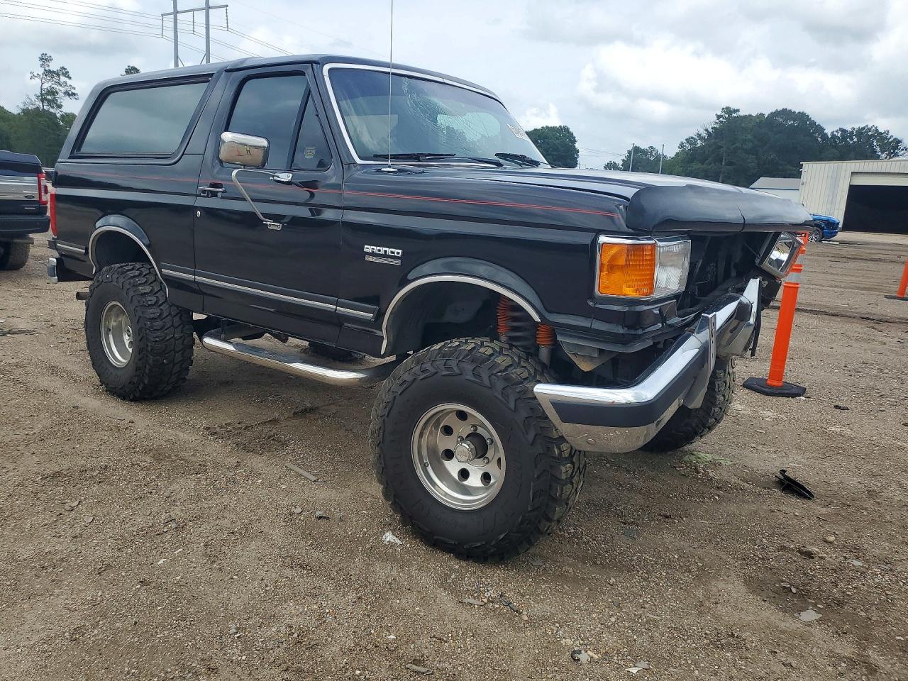 1989 Ford Bronco U100 Black vin: 1FMEU15NXKLB05243