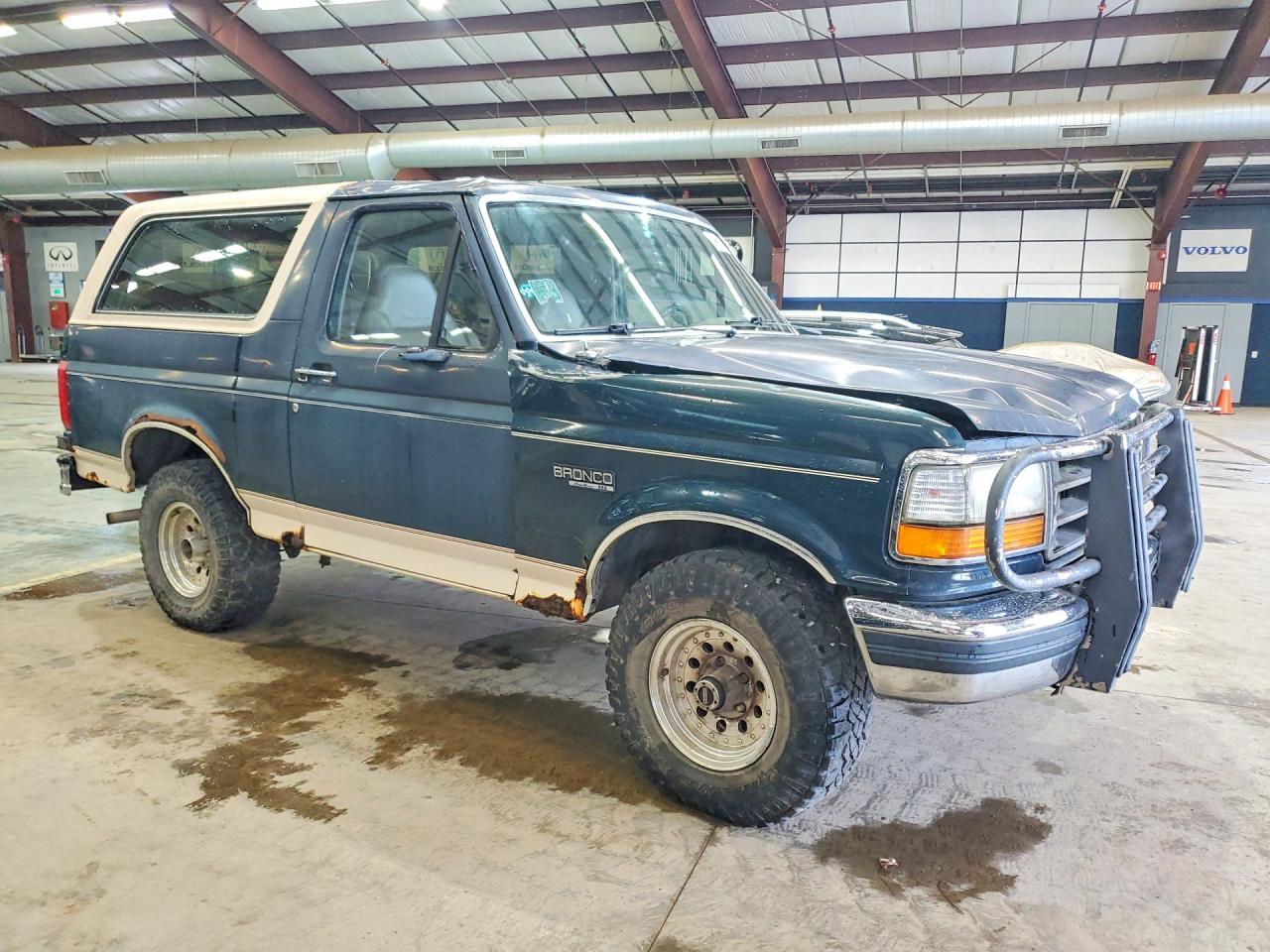 1993 Ford Bronco U100 Teal vin: 1FMEU15NXPLA40353