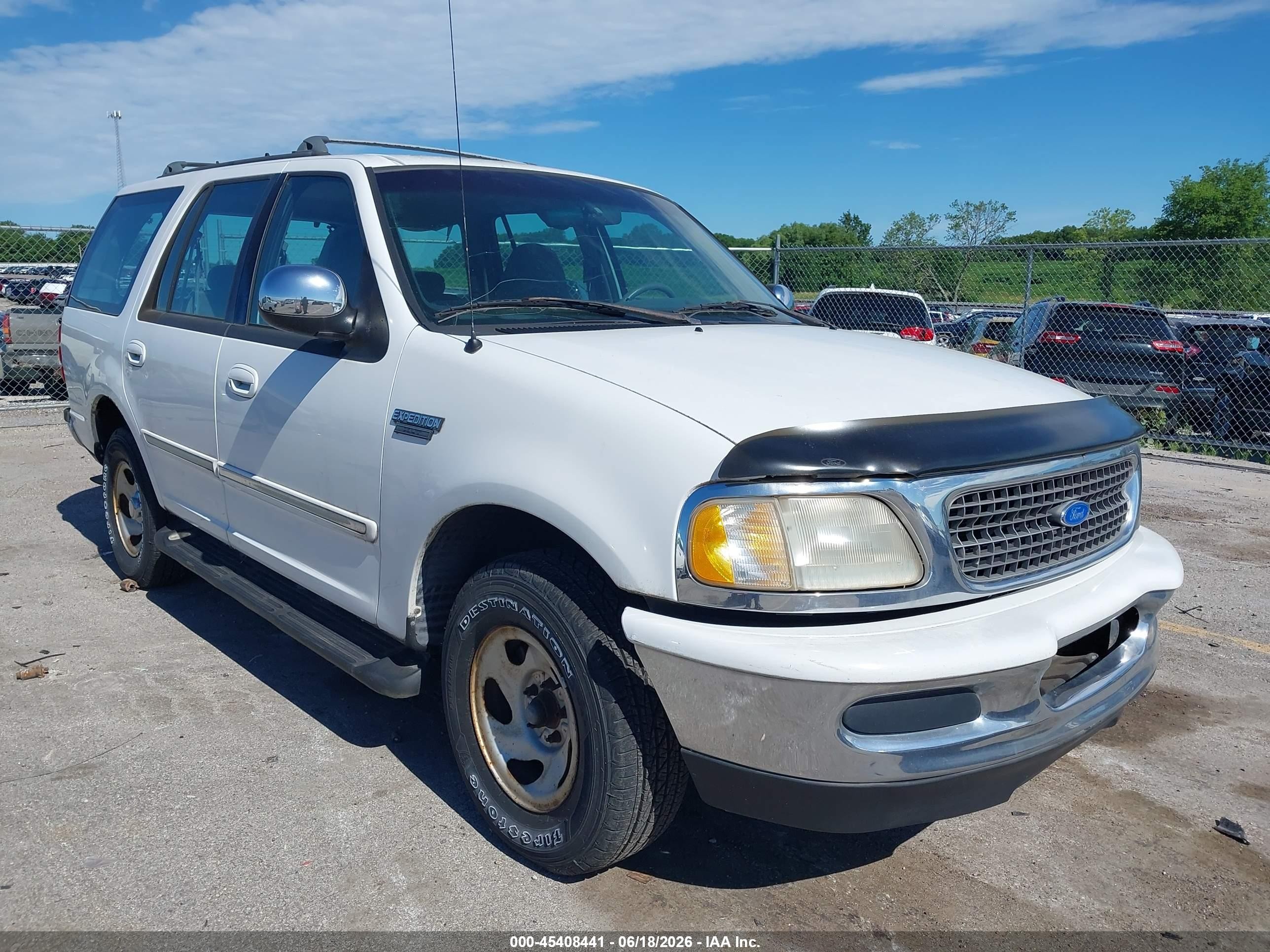 1997 Ford Expedition Eddie Bauer/xlt White vin: 1FMEU1765VLC28944