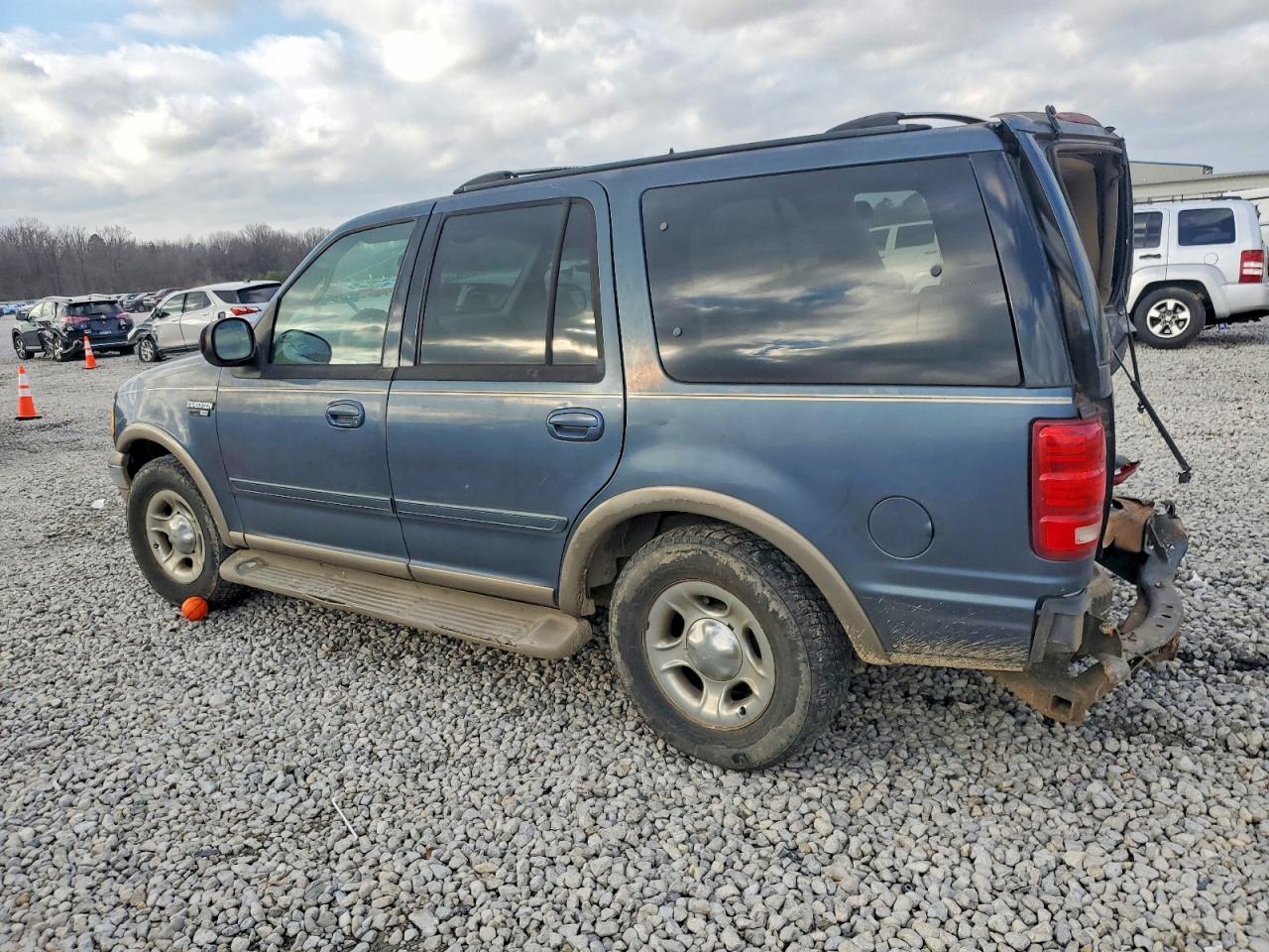 2001 Ford Expedition Eddie Bauer Blue vin: 1FMEU17L11LA32385