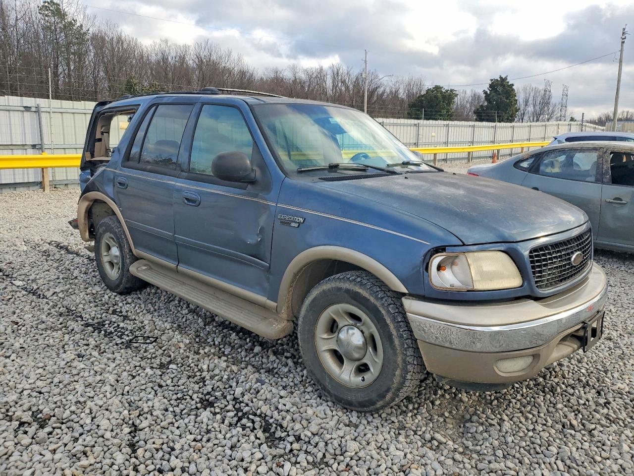 2001 Ford Expedition Eddie Bauer Blue vin: 1FMEU17L11LA32385