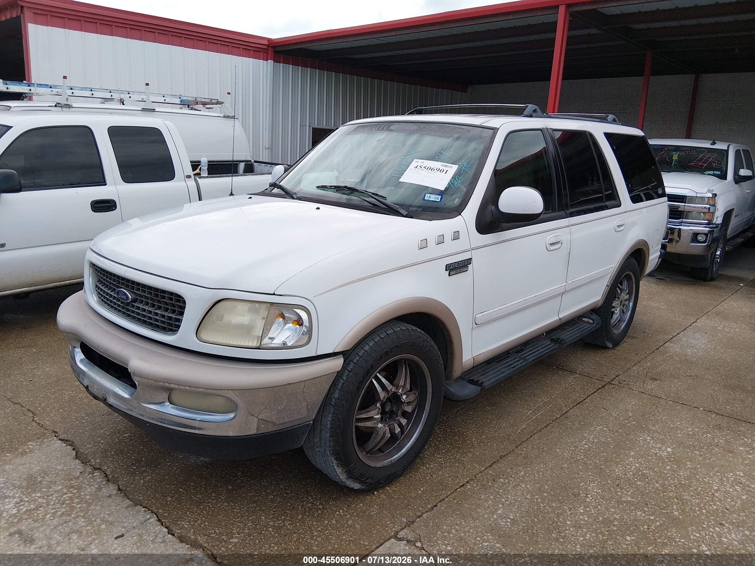 1998 Ford Expedition Eddie Bauer/xlt White vin: 1FMEU17L1WLA01404
