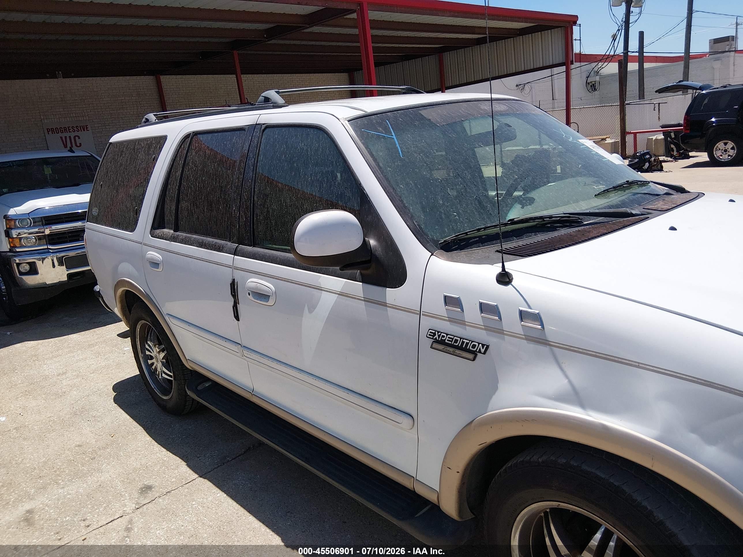 1998 Ford Expedition Eddie Bauer/xlt White vin: 1FMEU17L1WLA01404