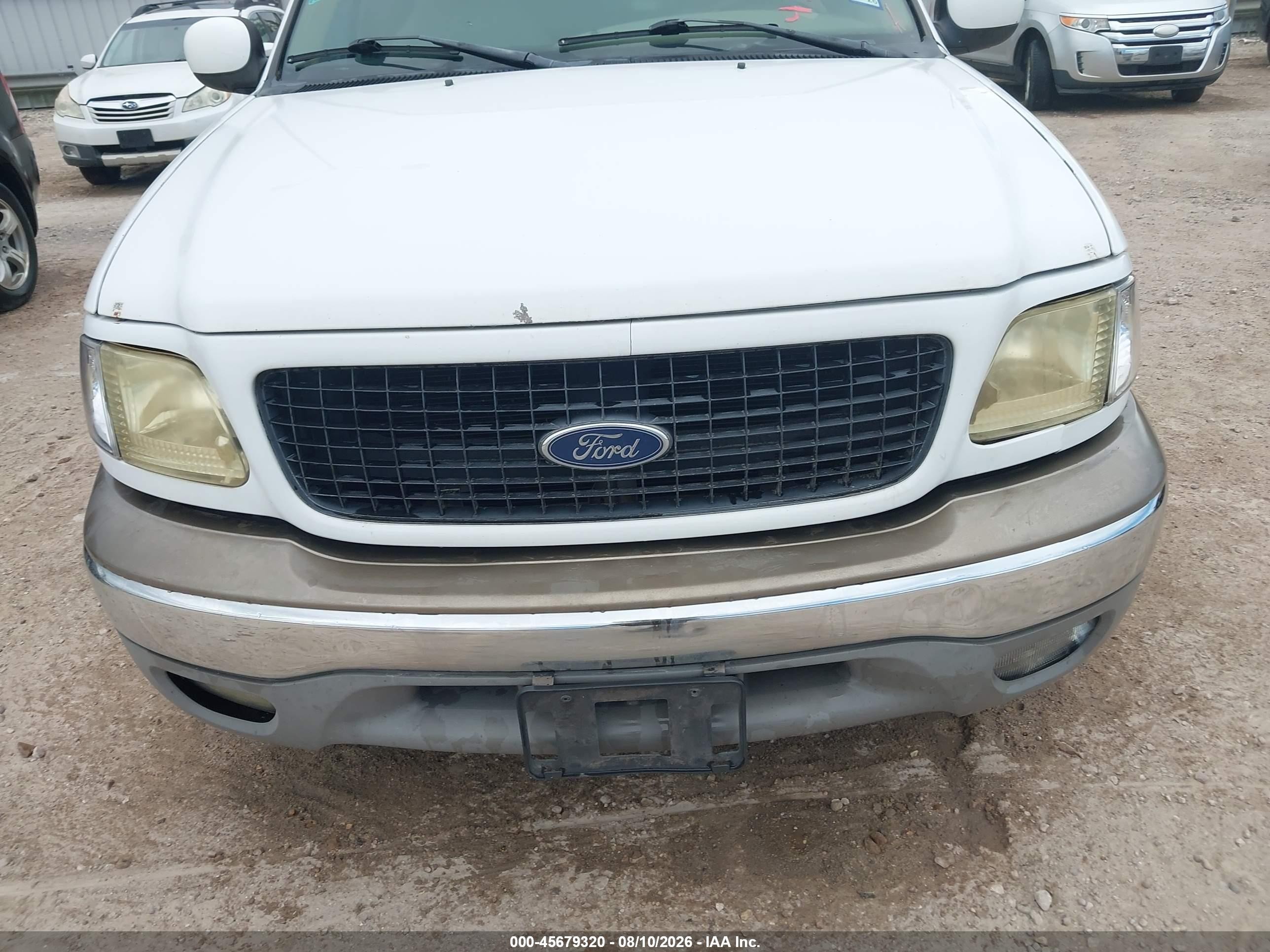 2002 Ford Expedition Eddie Bauer White vin: 1FMEU17L22LA60374