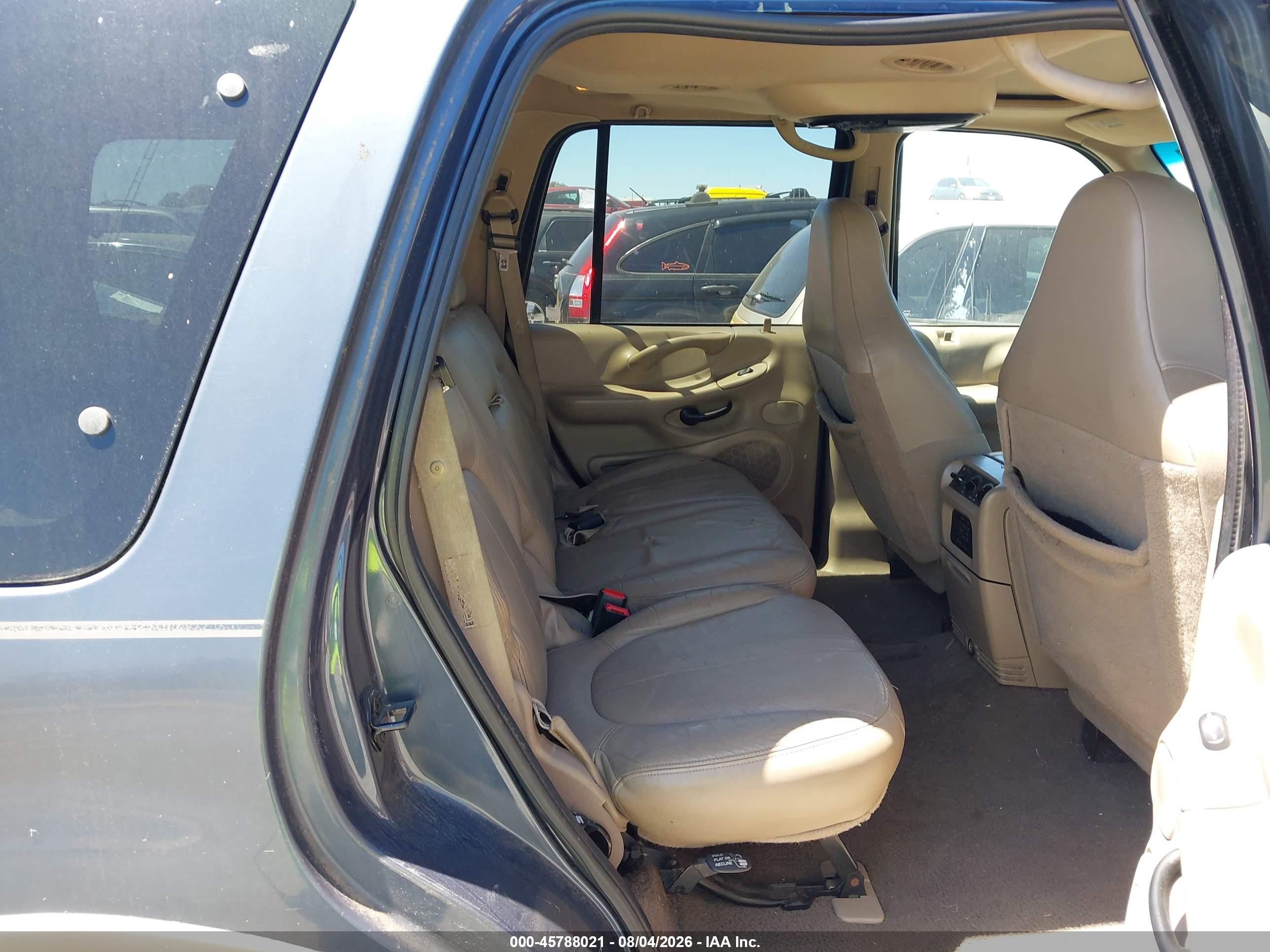 2001 Ford Expedition Eddie Bauer Blue vin: 1FMEU17L41LB31251