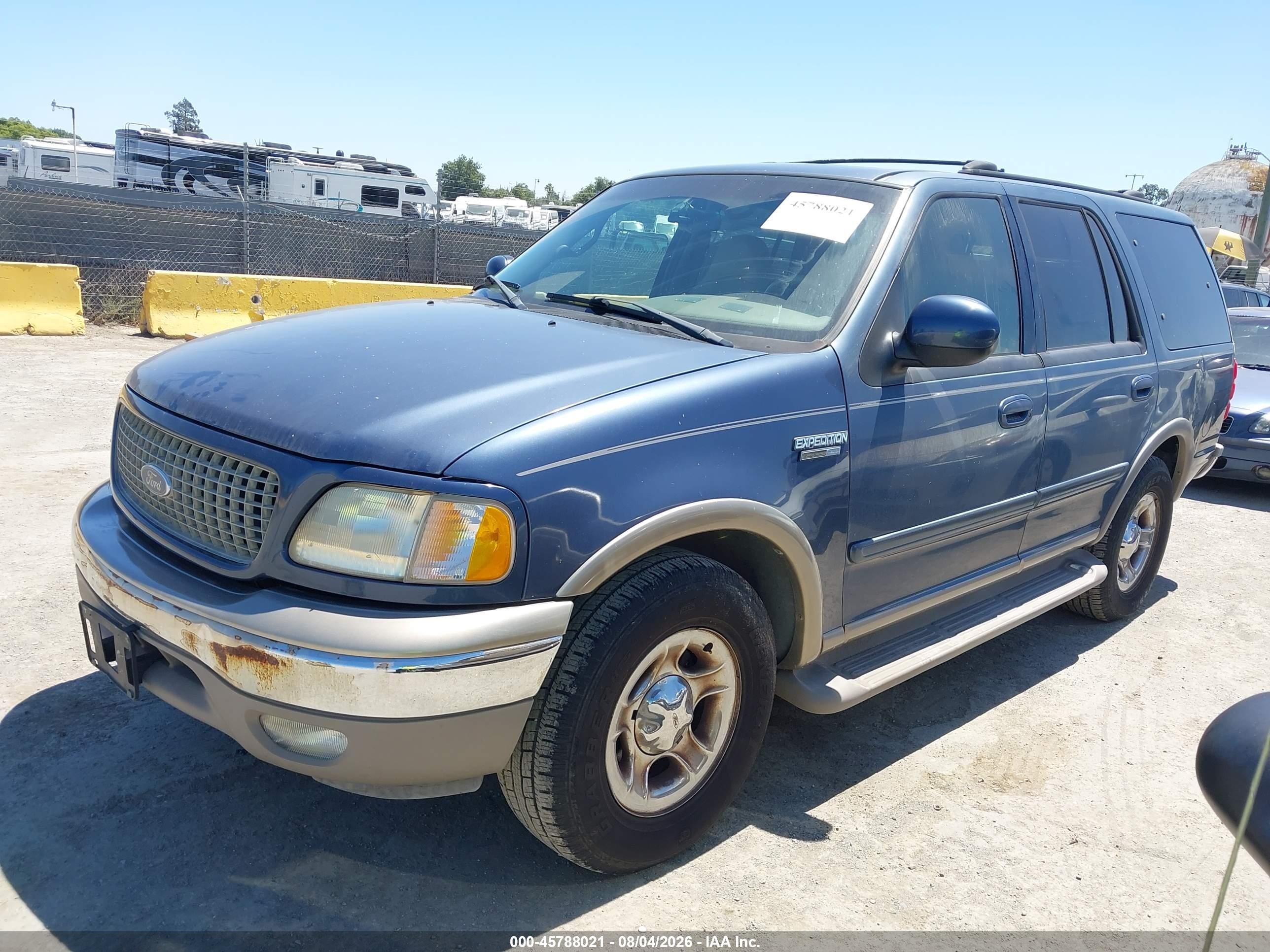 2001 Ford Expedition Eddie Bauer Blue vin: 1FMEU17L41LB31251