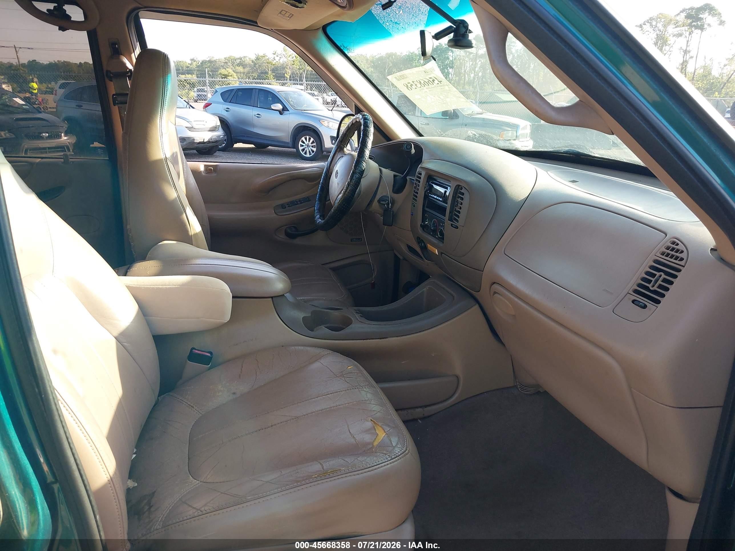 1997 Ford Expedition Eddie Bauer/xlt Green vin: 1FMEU17L5VLB38828