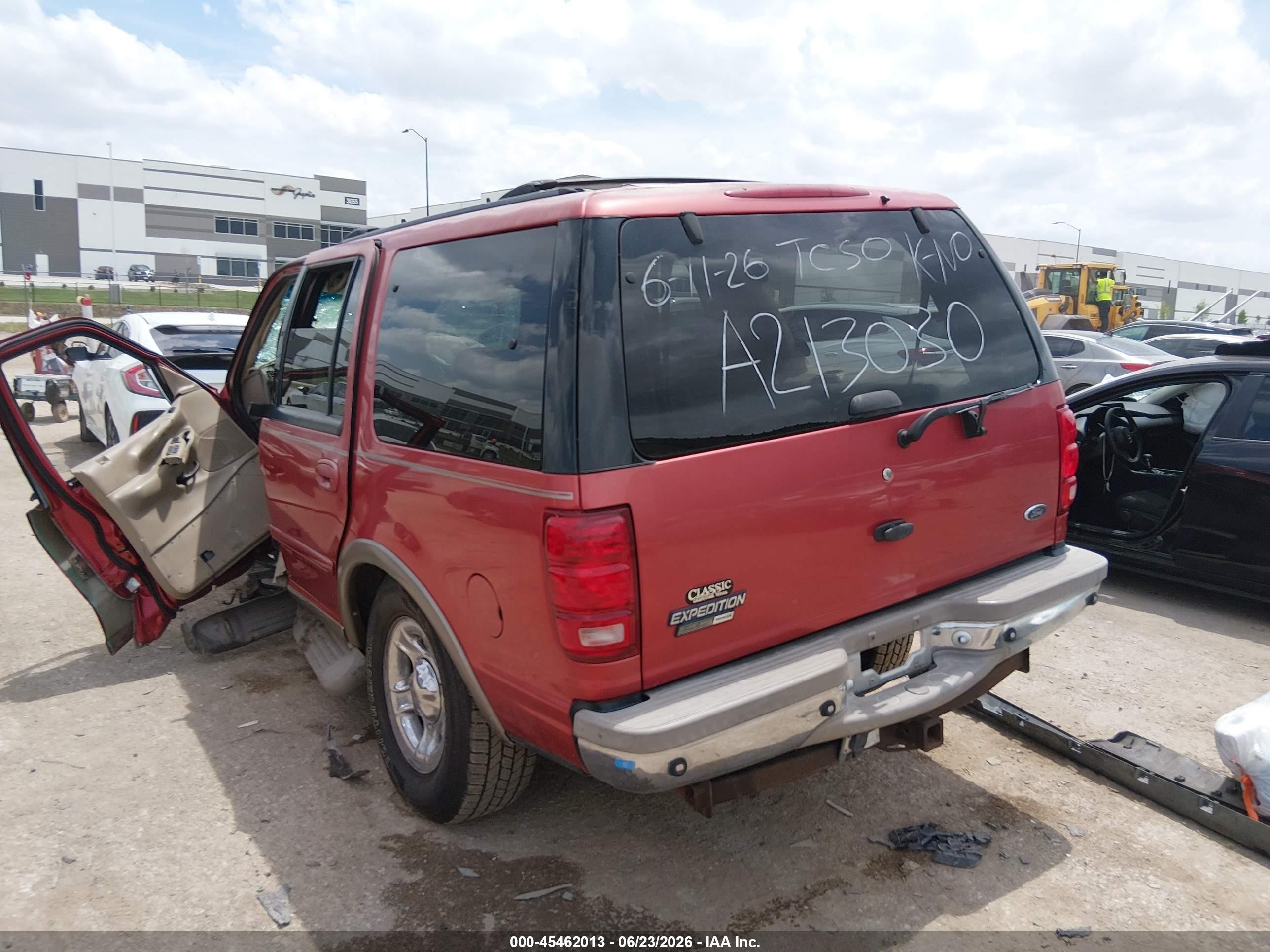 2000 Ford Expedition Eddie Bauer Red vin: 1FMEU17L8YLB86814
