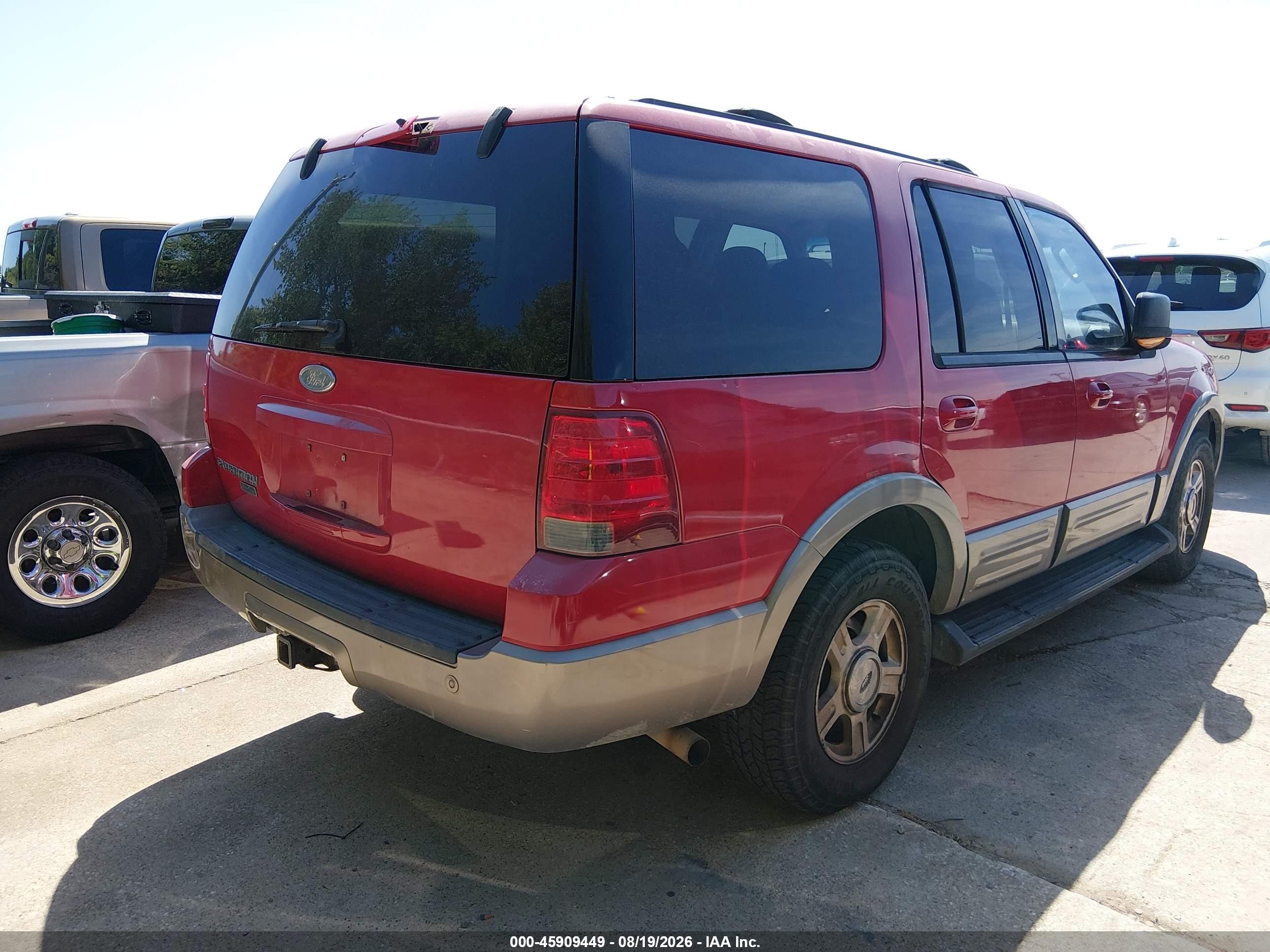 2003 Ford Expedition Eddie Bauer Red vin: 1FMEU17L93LA06376