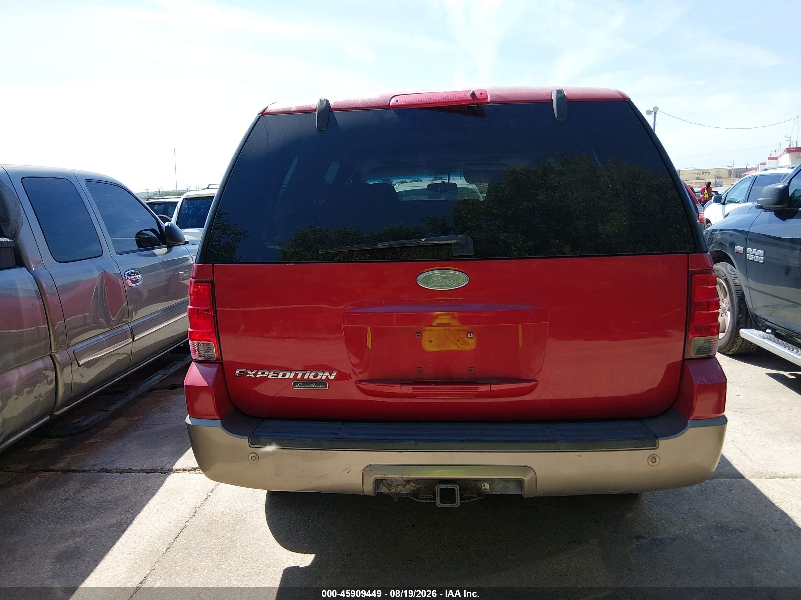 2003 Ford Expedition Eddie Bauer Red vin: 1FMEU17L93LA06376