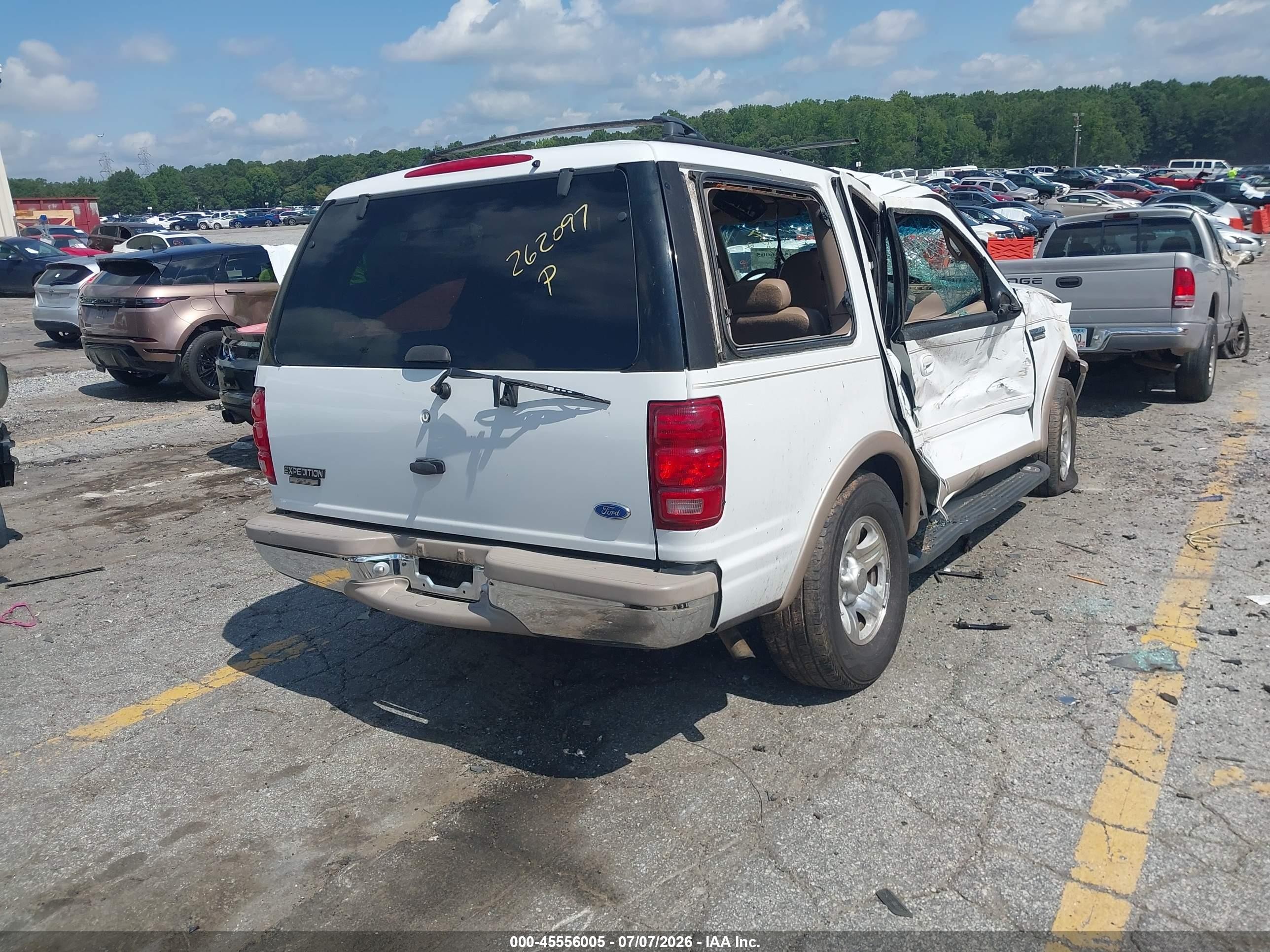 1997 Ford Expedition Eddie Bauer/xlt White vin: 1FMEU17LXVLB97213