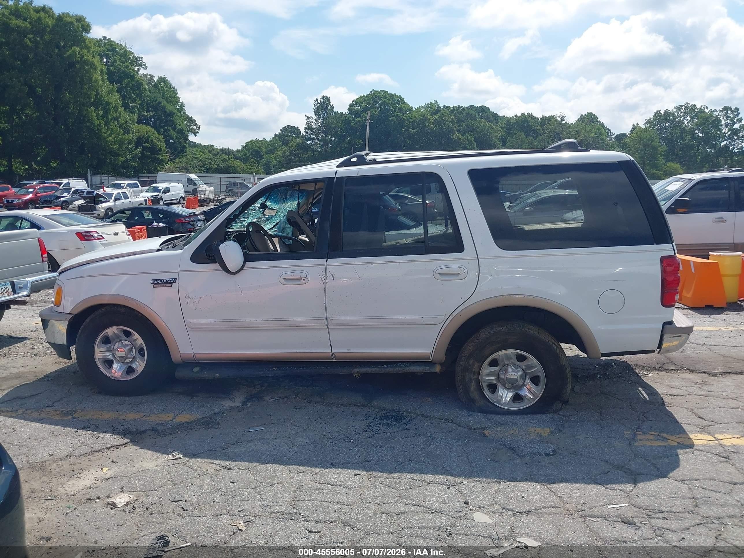 1997 Ford Expedition Eddie Bauer/xlt White vin: 1FMEU17LXVLB97213