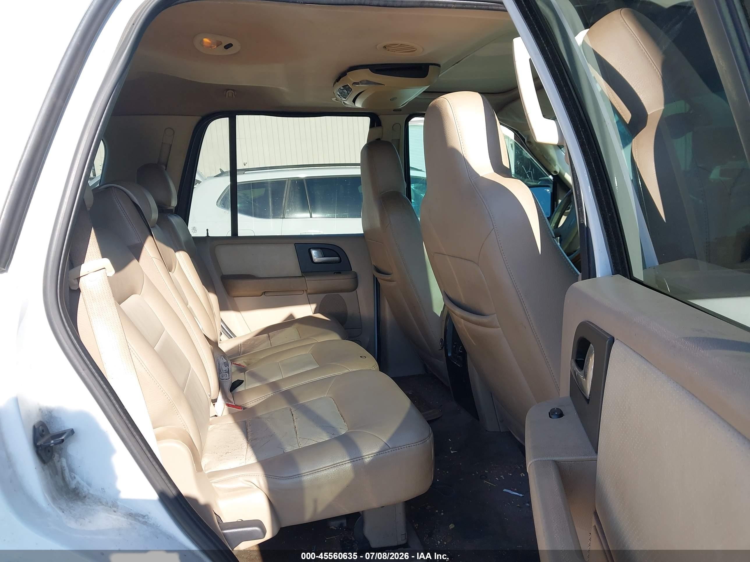 2003 Ford Expedition Eddie Bauer White vin: 1FMEU17W03LB81206