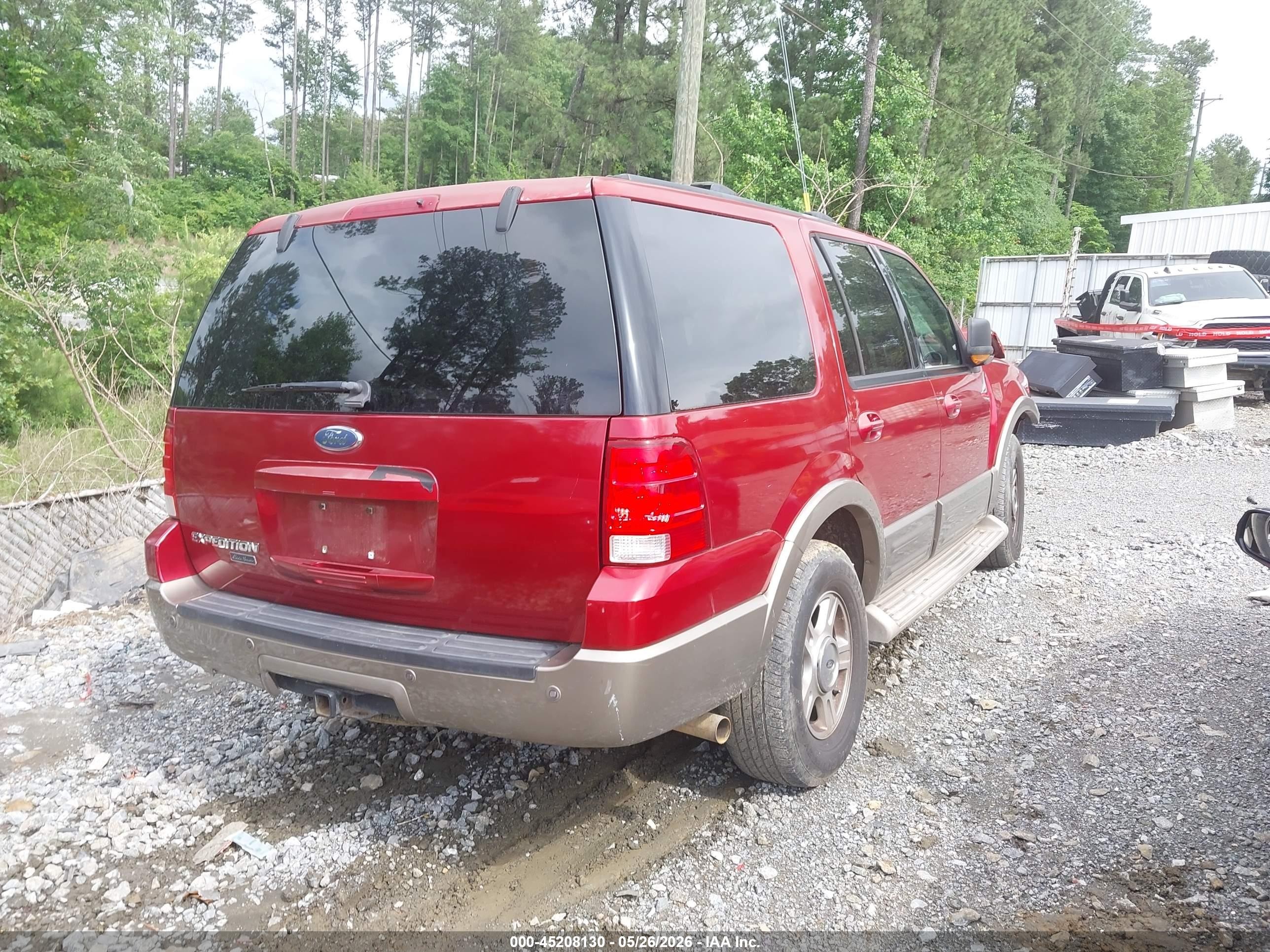 2004 Ford Expedition Eddie Bauer Красный vin: 1FMEU17W54LA77649