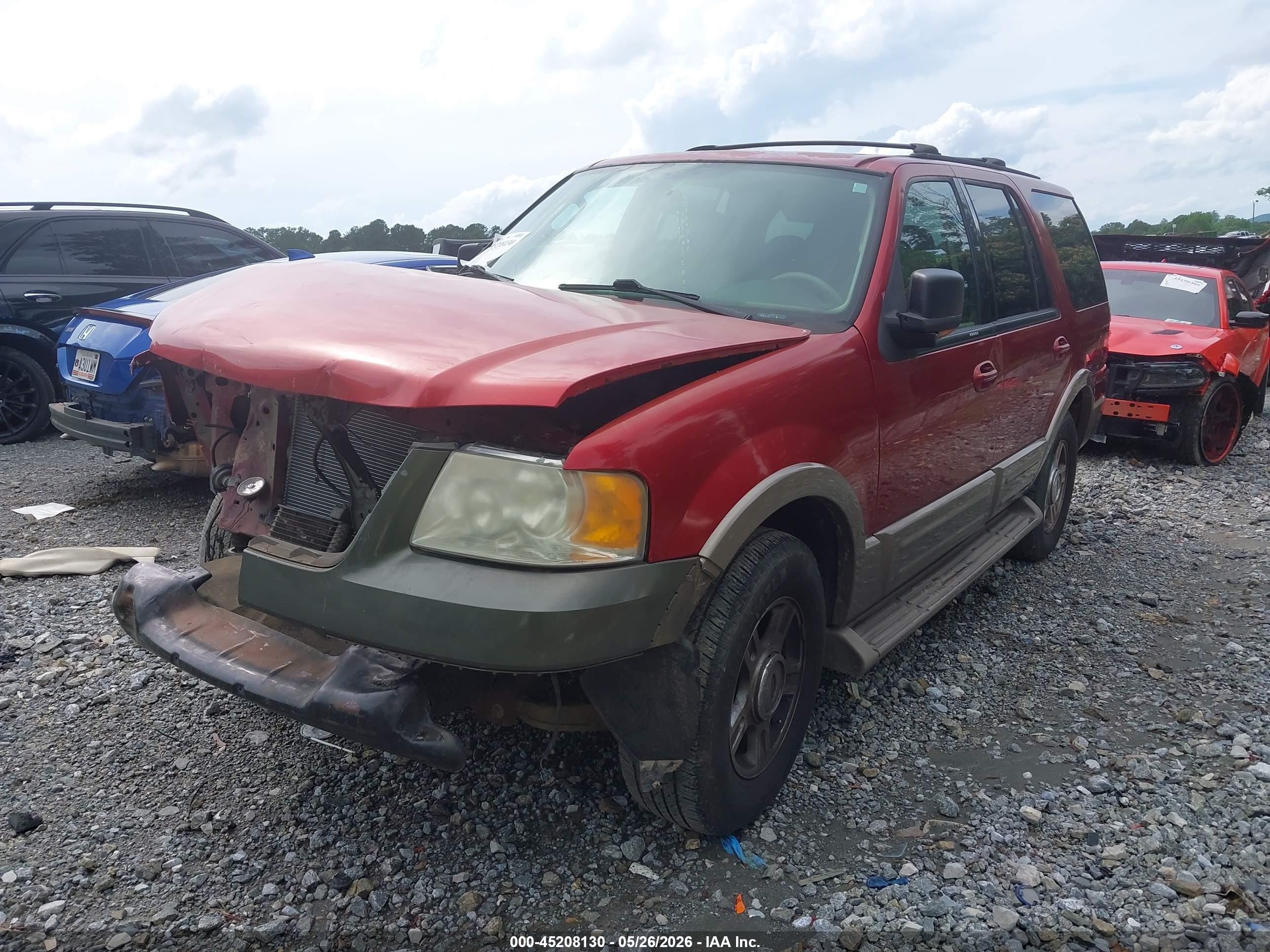 2004 Ford Expedition Eddie Bauer Красный vin: 1FMEU17W54LA77649