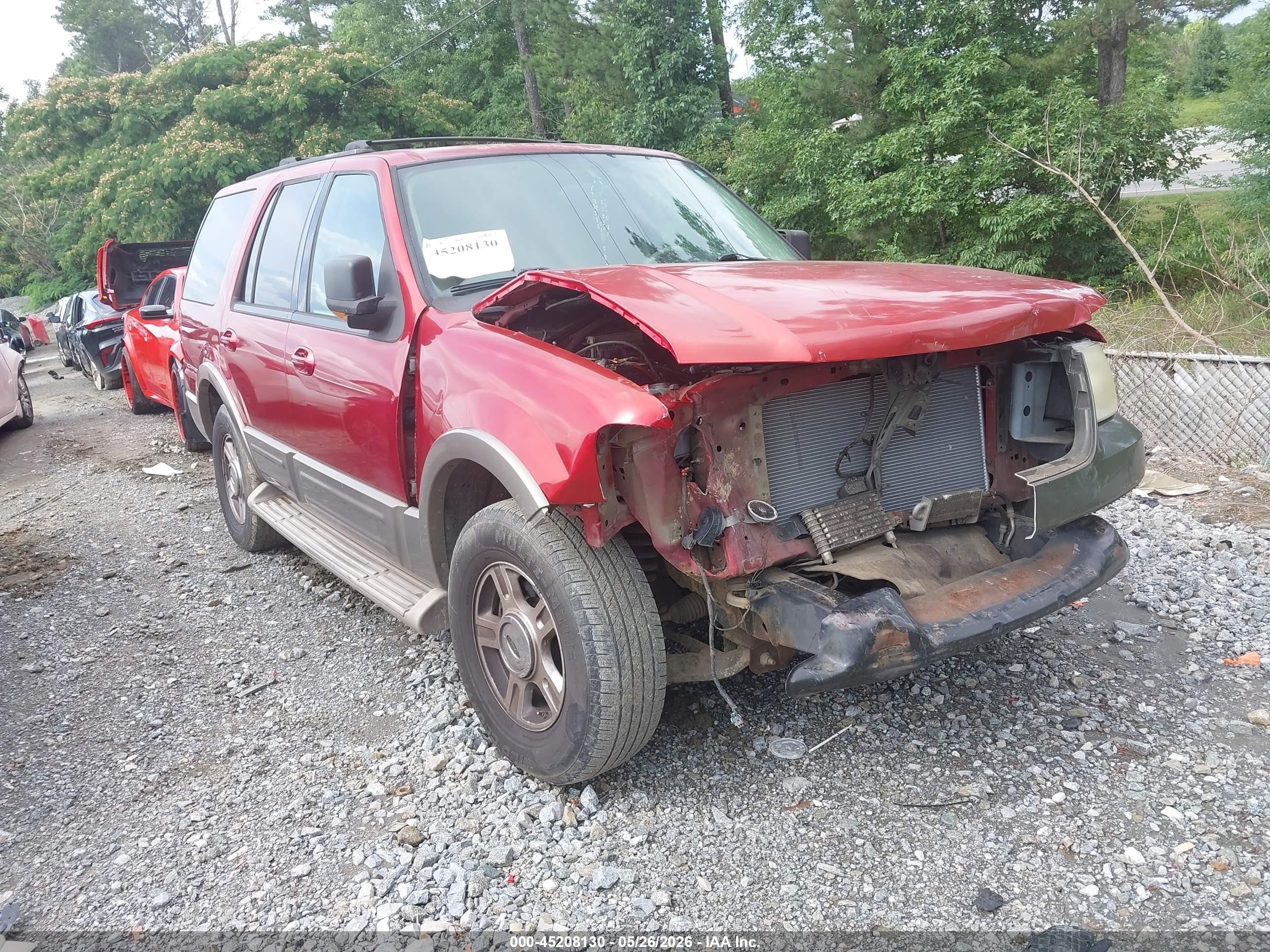 2004 Ford Expedition Eddie Bauer Красный vin: 1FMEU17W54LA77649