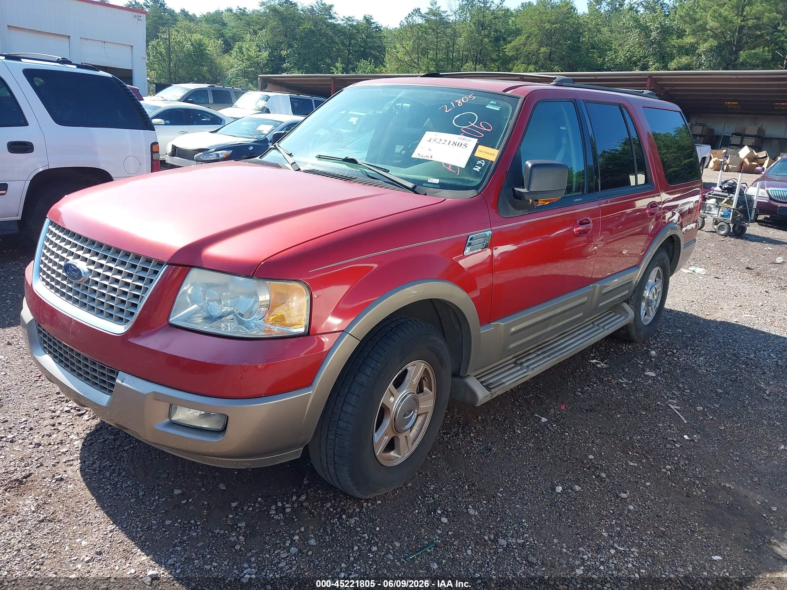 2004 Ford Expedition Eddie Bauer Red vin: 1FMEU17W54LB68906