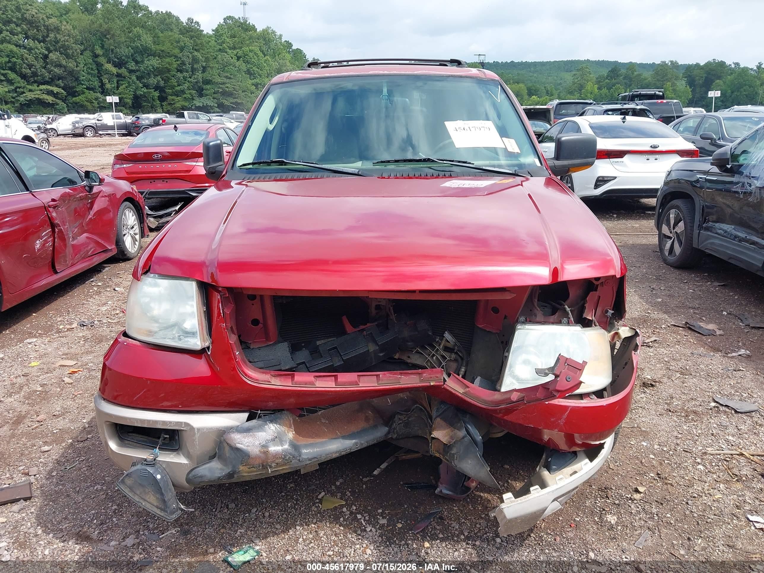 2004 Ford Expedition Eddie Bauer Красный vin: 1FMEU17W84LA82456