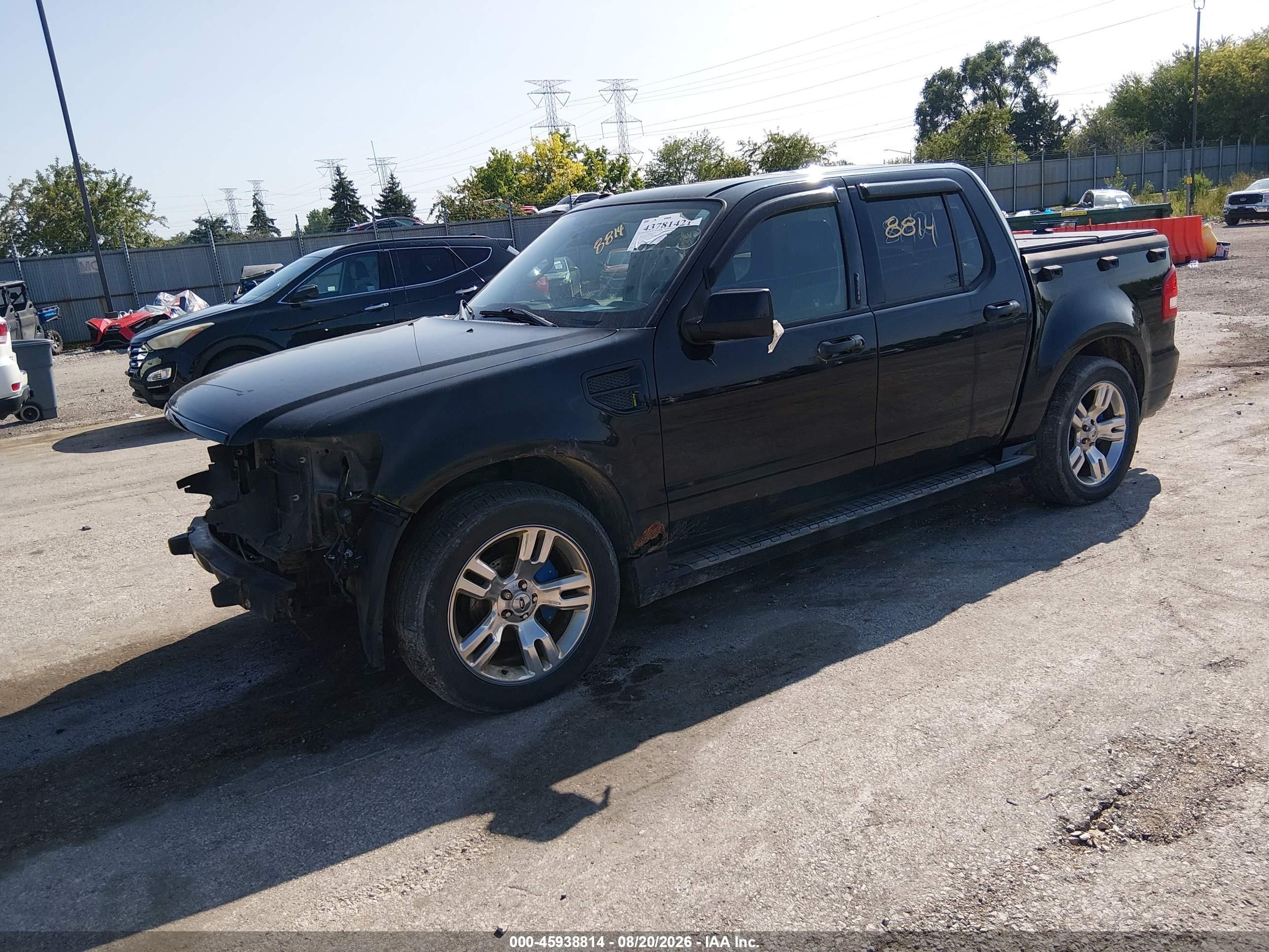 2010 Ford Explorer Sport Trac Limited Black vin: 1FMEU2D80AUA04044