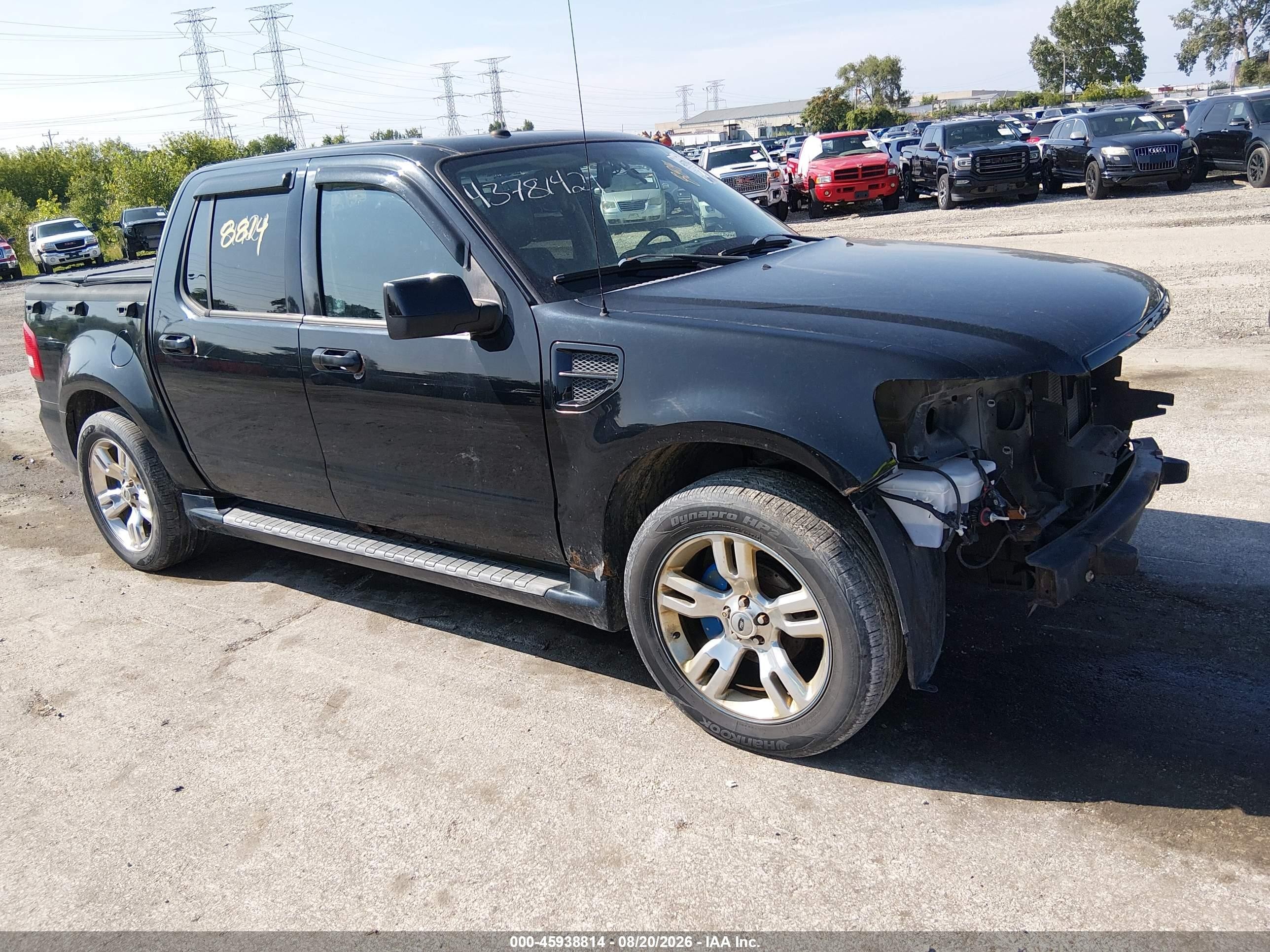2010 Ford Explorer Sport Trac Limited Black vin: 1FMEU2D80AUA04044