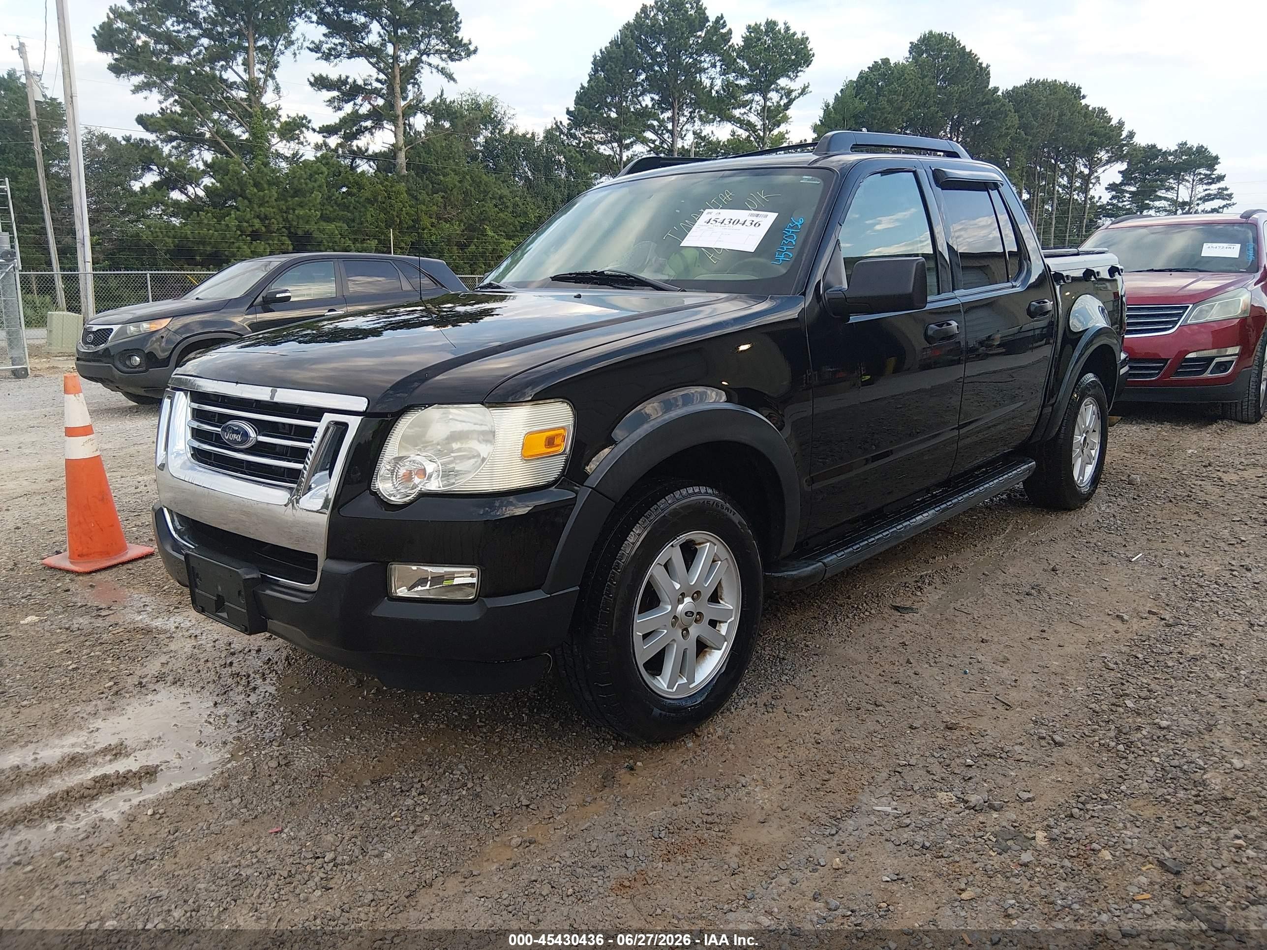 2008 Ford Explorer Sport Trac Xlt Black vin: 1FMEU31E28UA41509