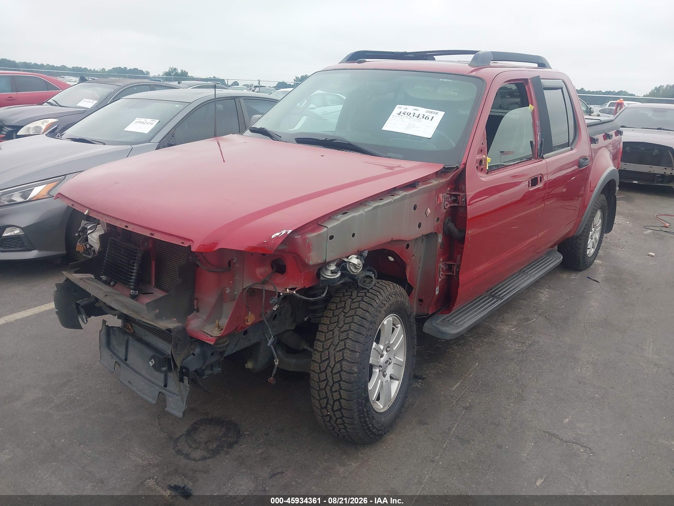 2009 Ford Explorer Sport Trac Xlt Красный vin: 1FMEU31E49UA08268