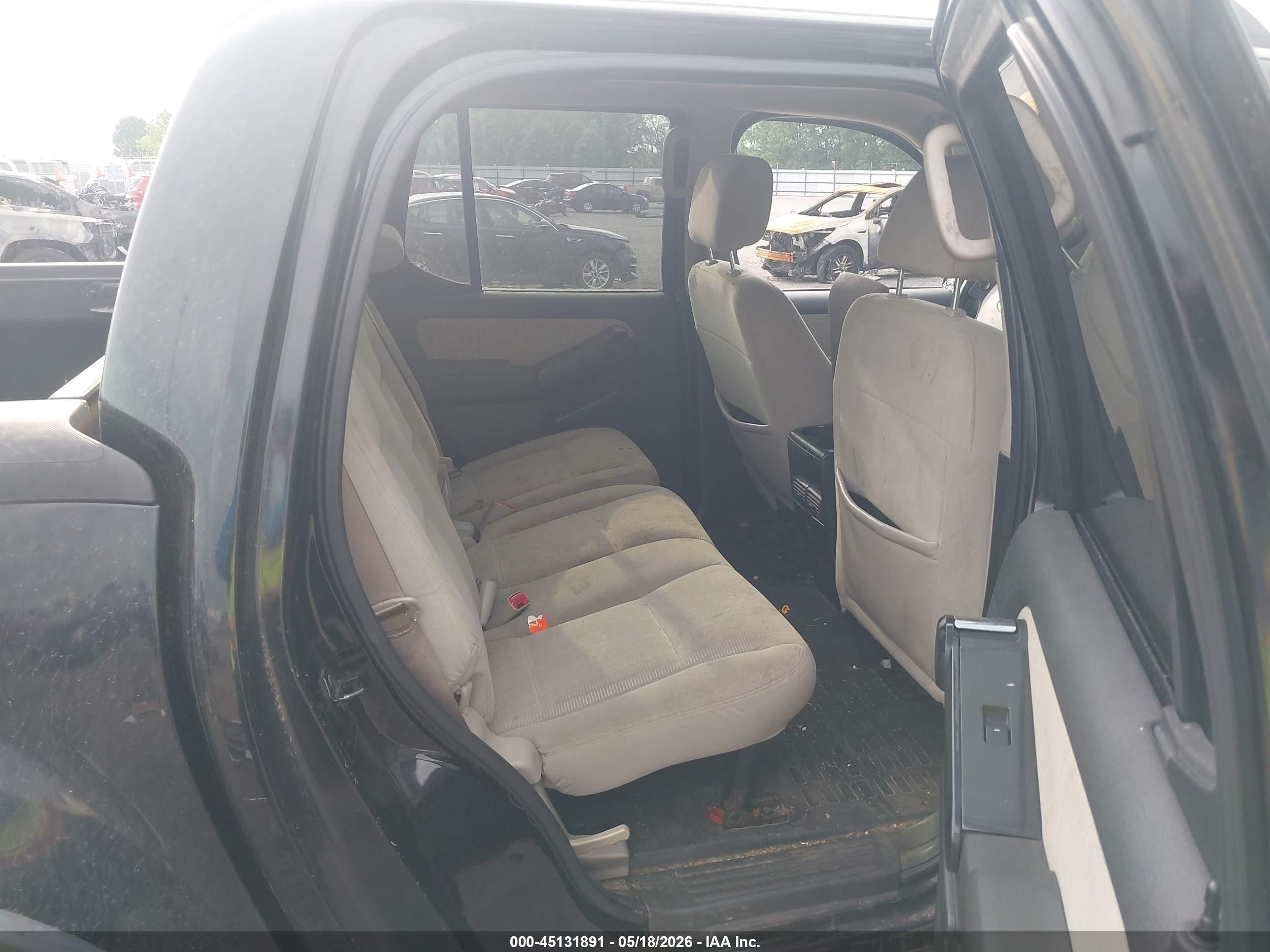 2008 Ford Explorer Sport Trac Xlt Black vin: 1FMEU31E88UB34695