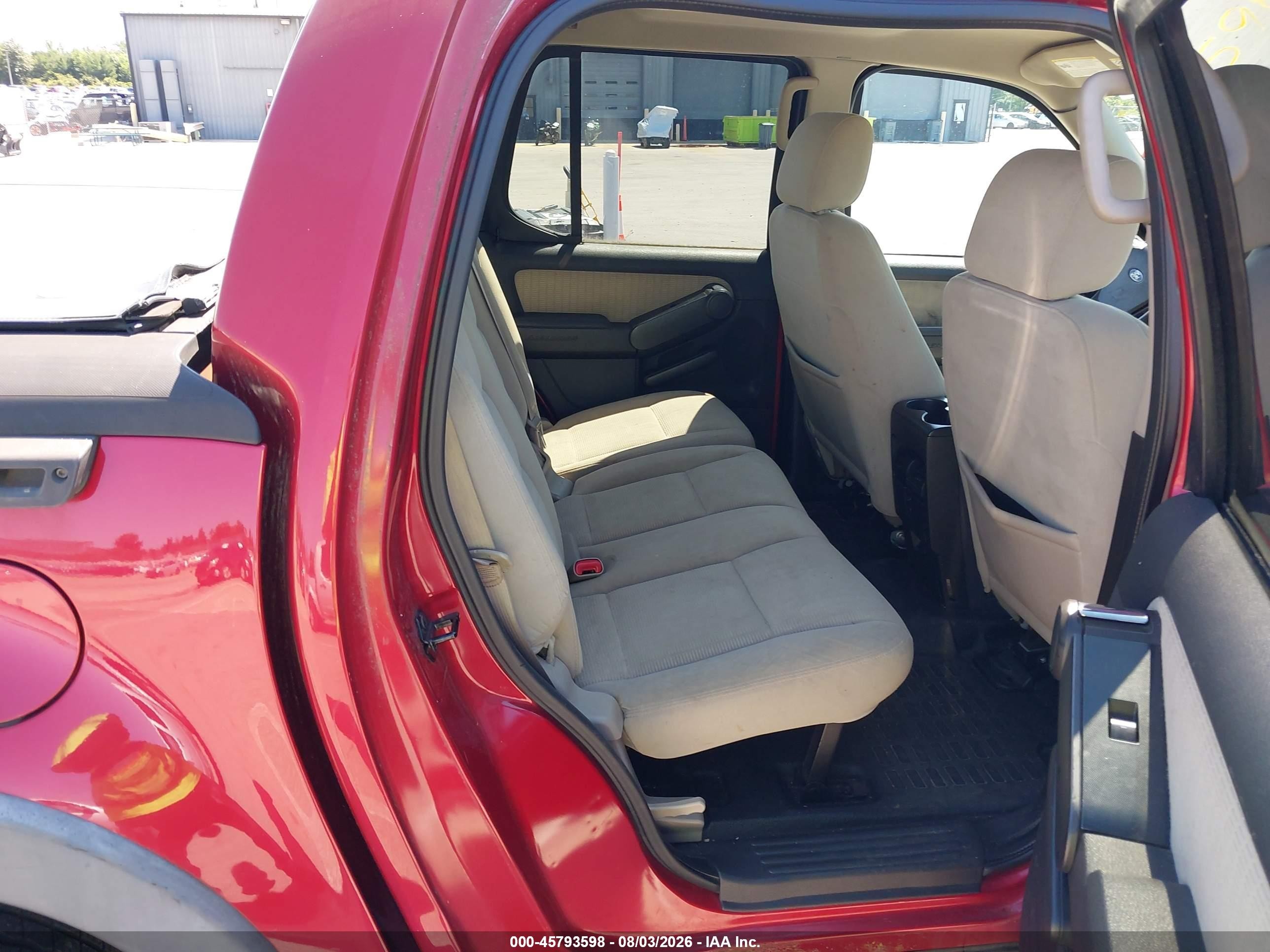 2008 Ford Explorer Sport Trac Xlt Red vin: 1FMEU31EX8UA99027