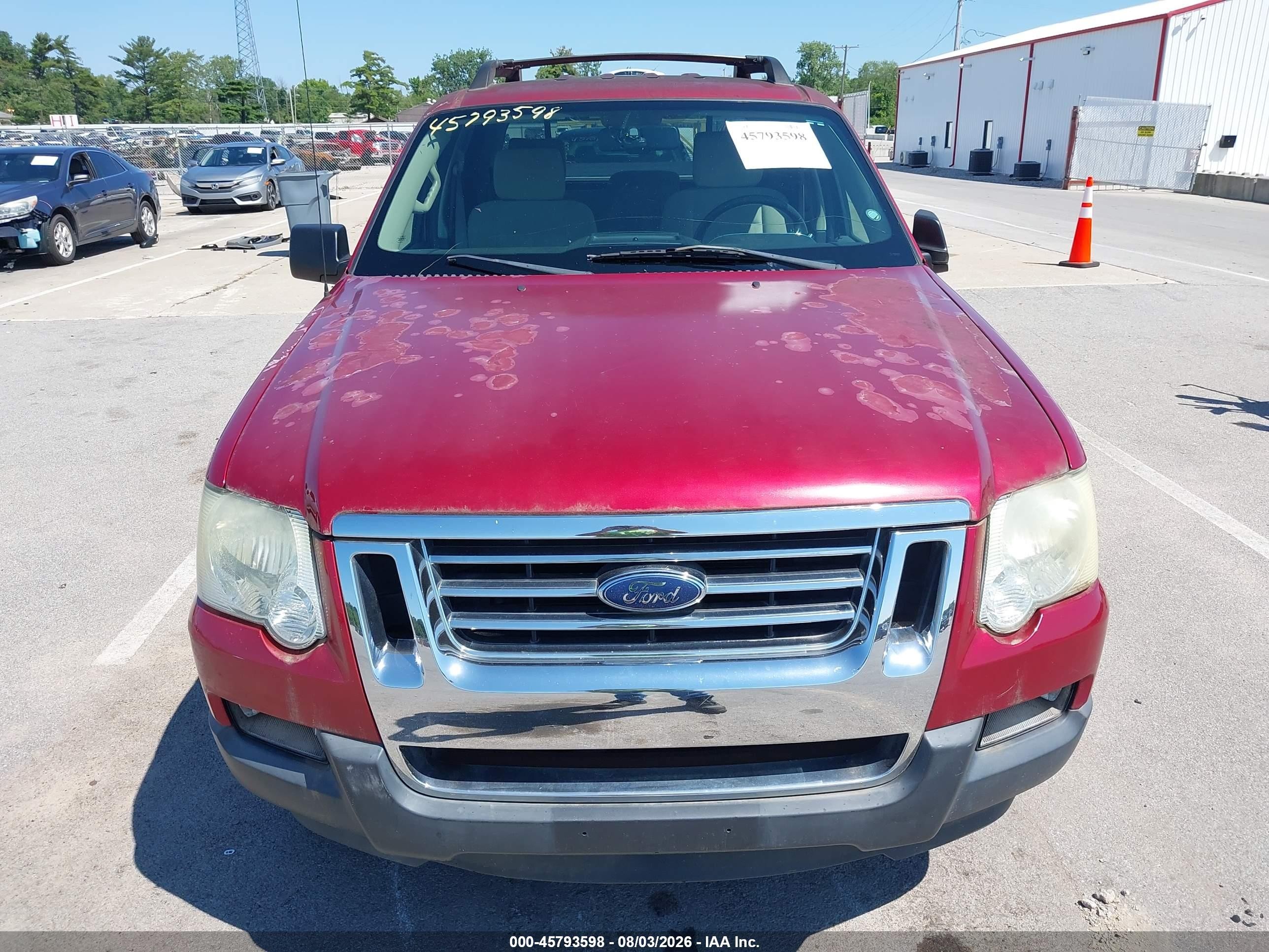 2008 Ford Explorer Sport Trac Xlt Red vin: 1FMEU31EX8UA99027