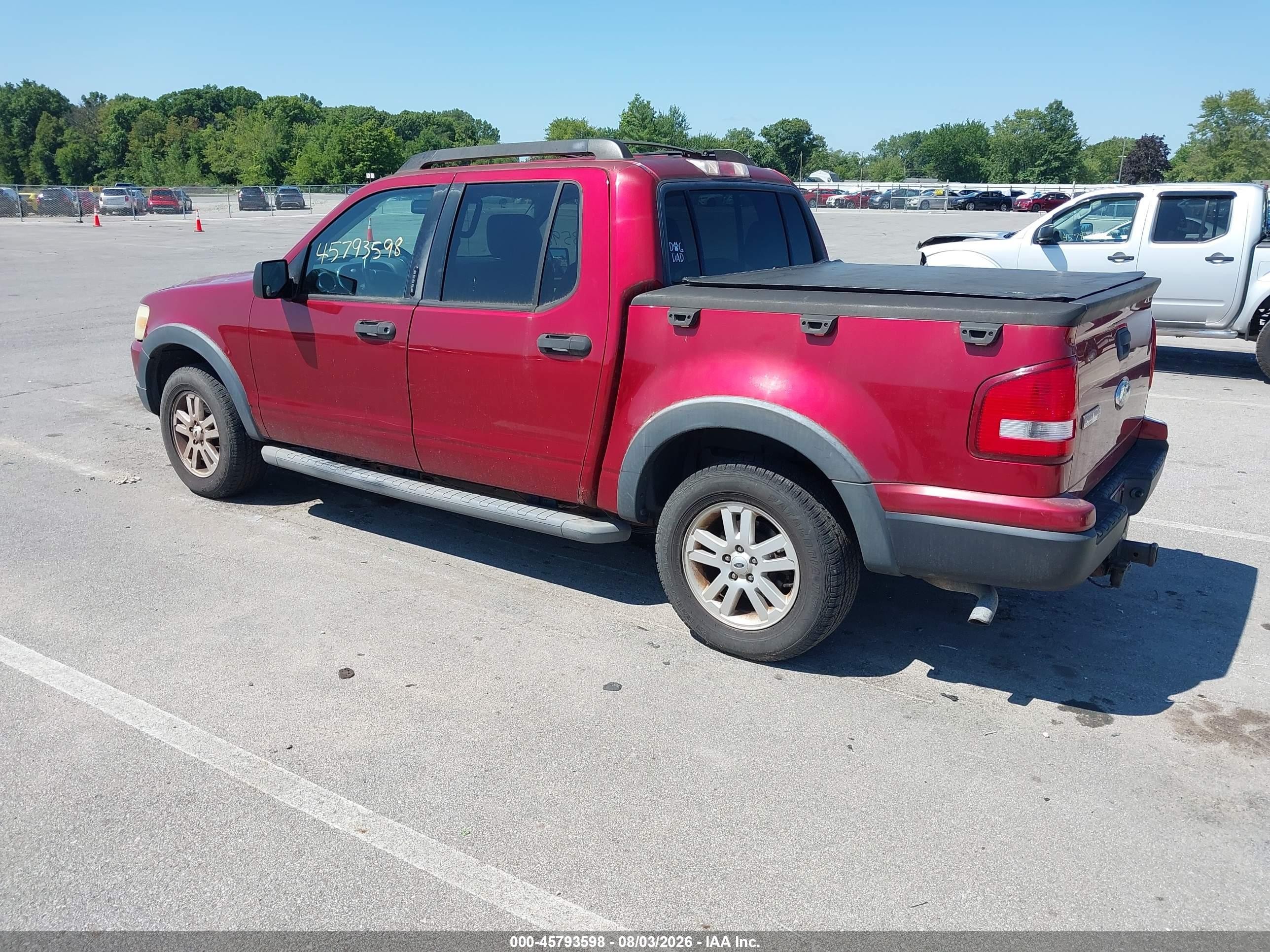 2008 Ford Explorer Sport Trac Xlt Red vin: 1FMEU31EX8UA99027