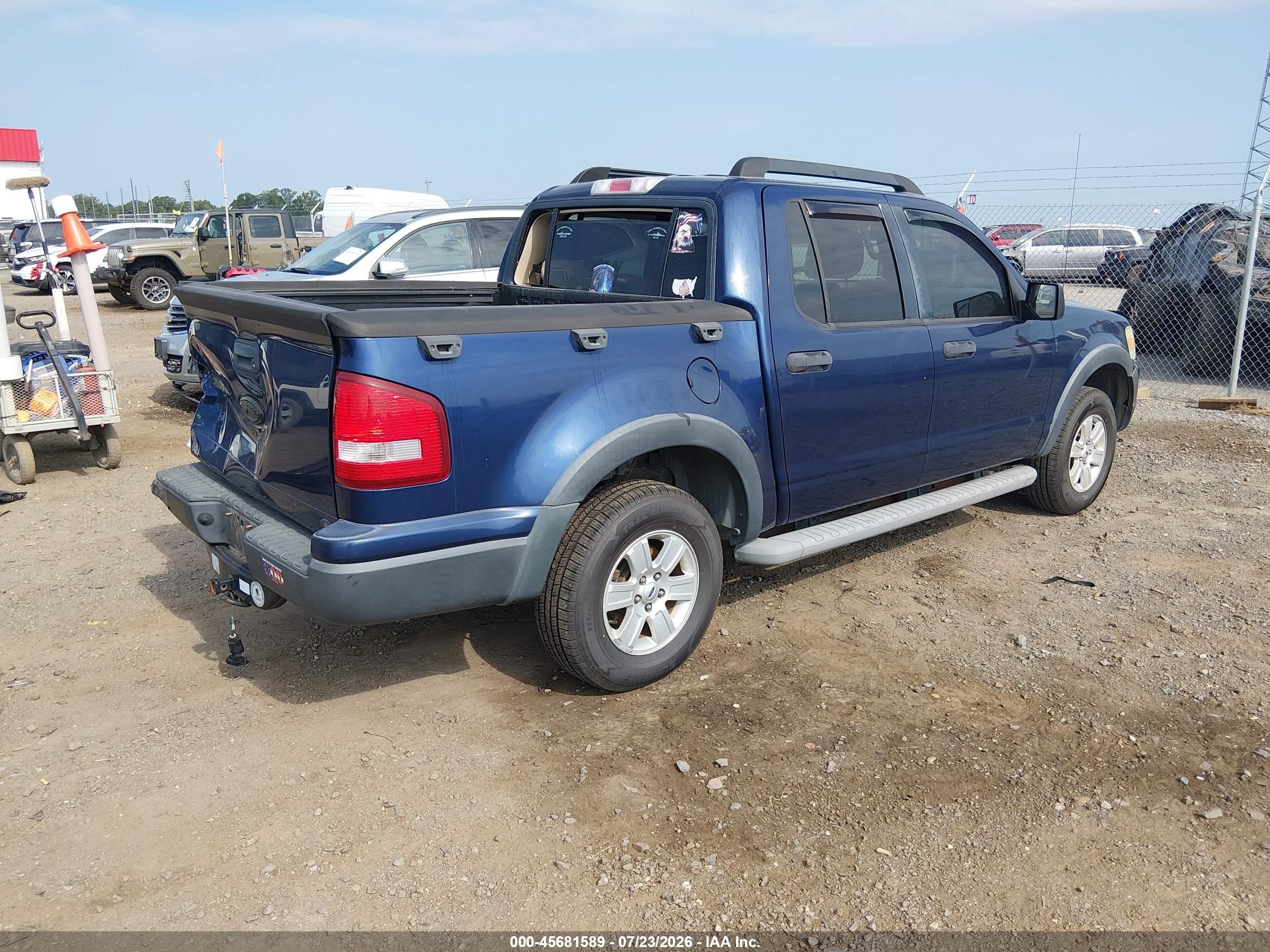 2008 Ford Explorer Sport Trac Xlt Blue vin: 1FMEU31EX8UB26100