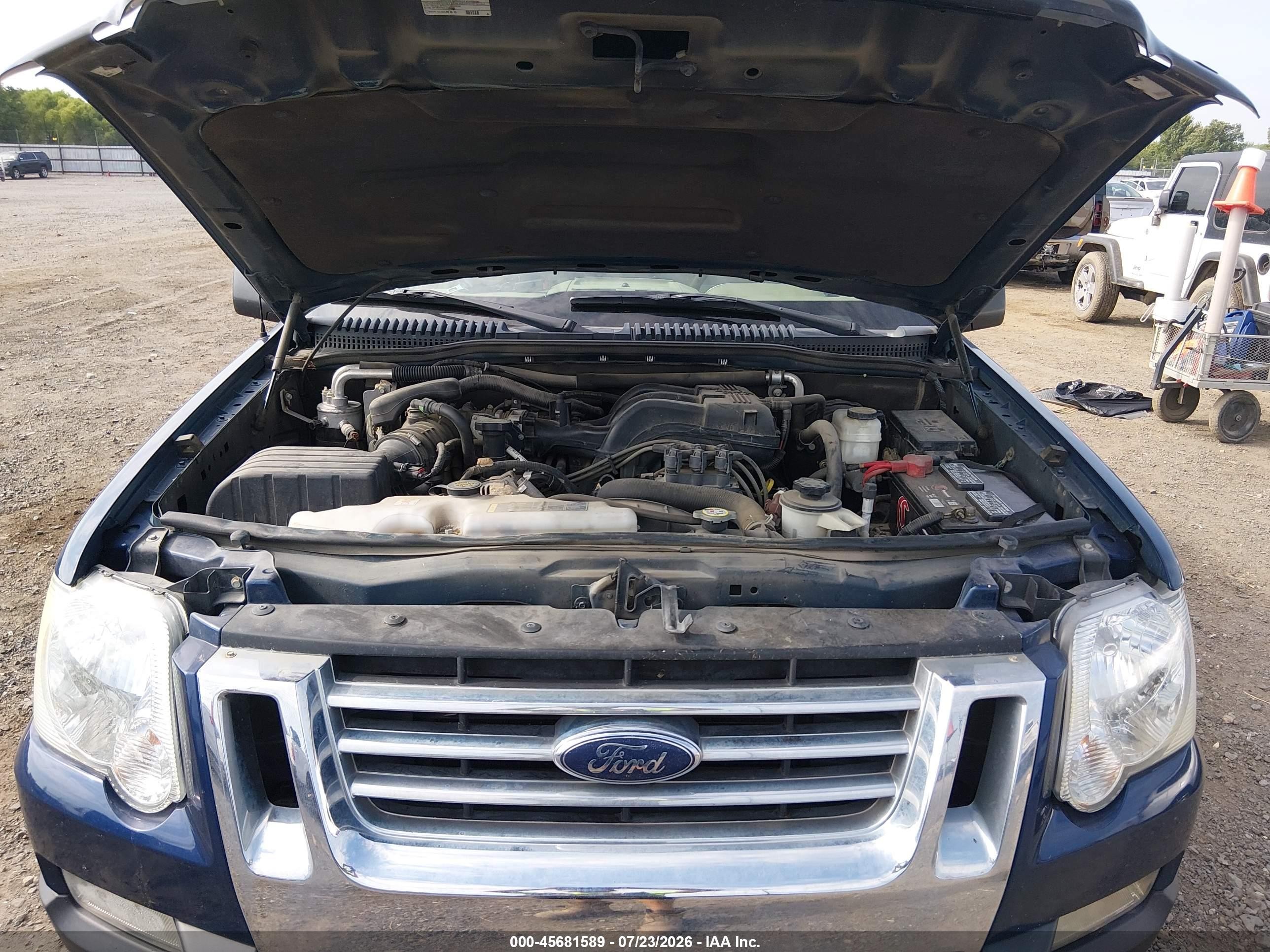2008 Ford Explorer Sport Trac Xlt Blue vin: 1FMEU31EX8UB26100