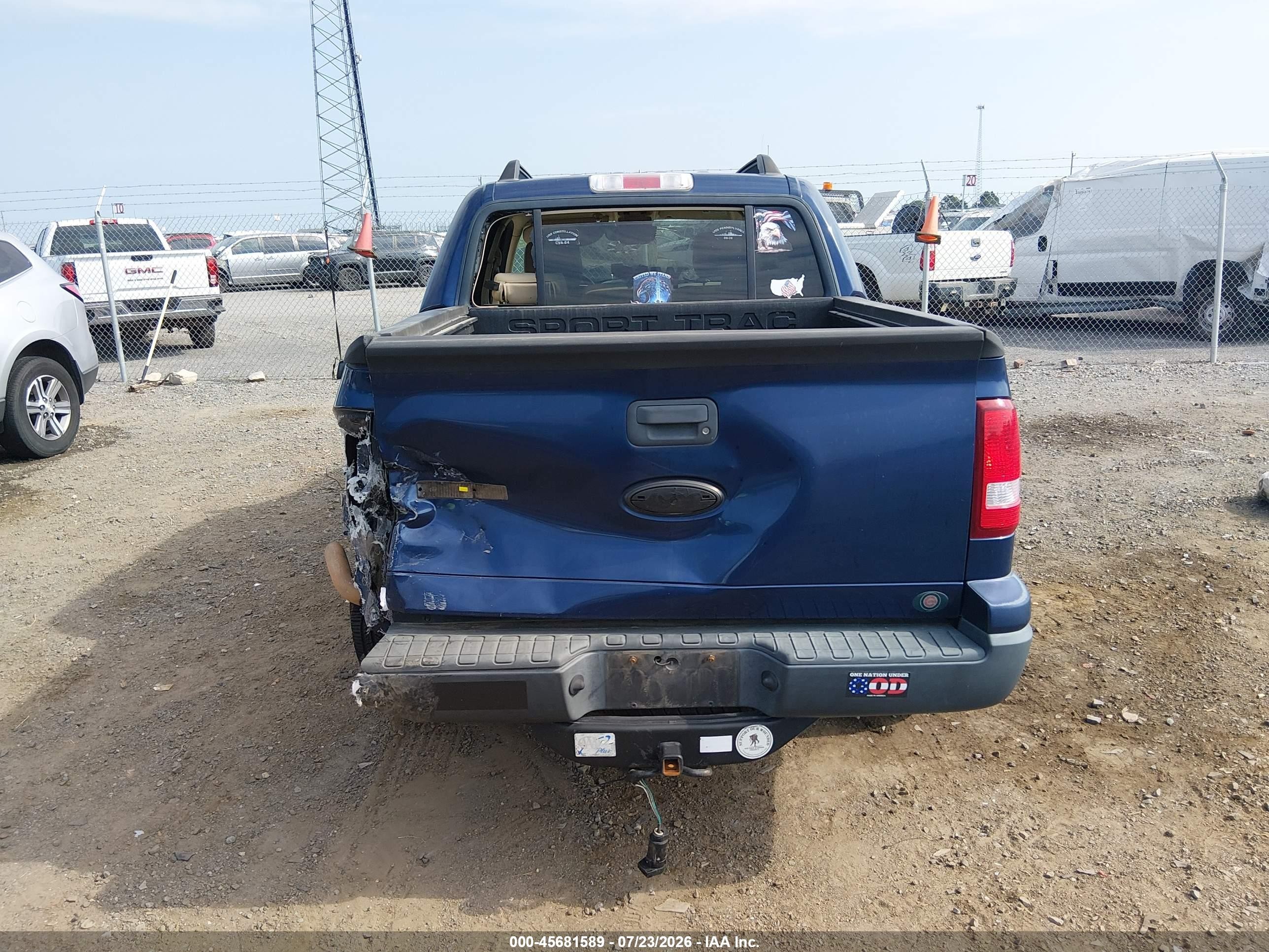 2008 Ford Explorer Sport Trac Xlt Blue vin: 1FMEU31EX8UB26100