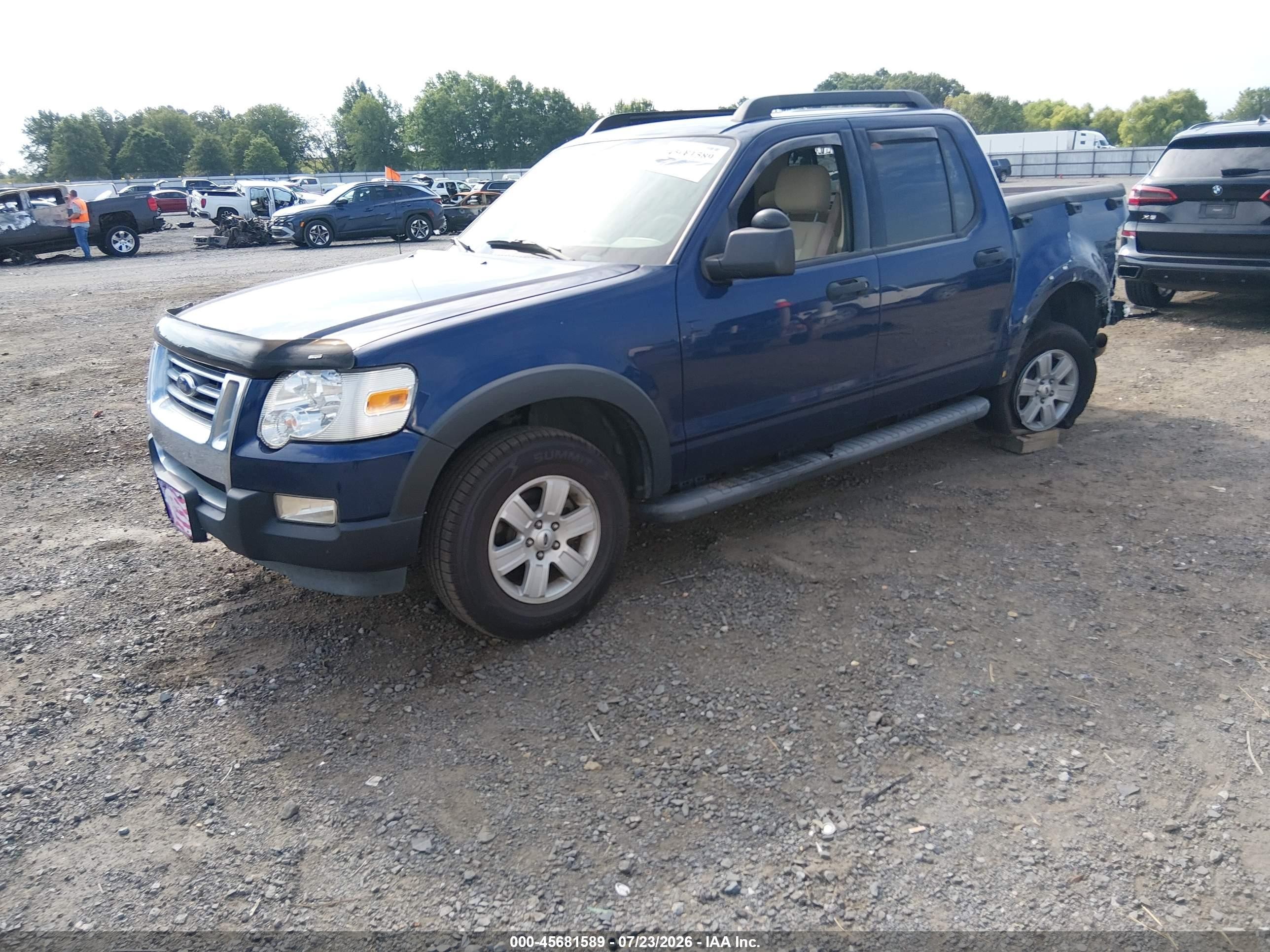 2008 Ford Explorer Sport Trac Xlt Blue vin: 1FMEU31EX8UB26100