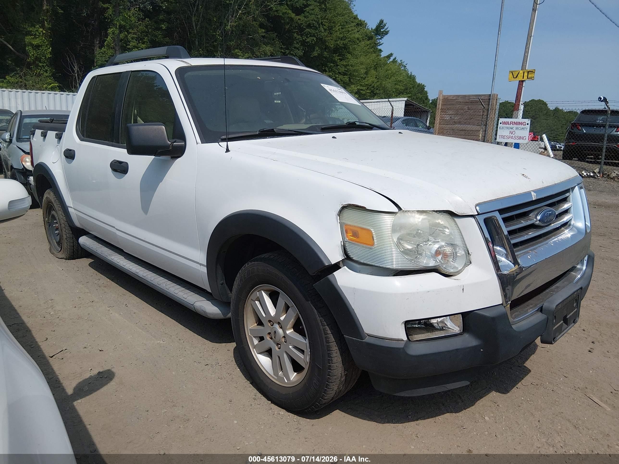 2007 Ford Explorer Sport Trac Xlt White vin: 1FMEU31KX7UA46283