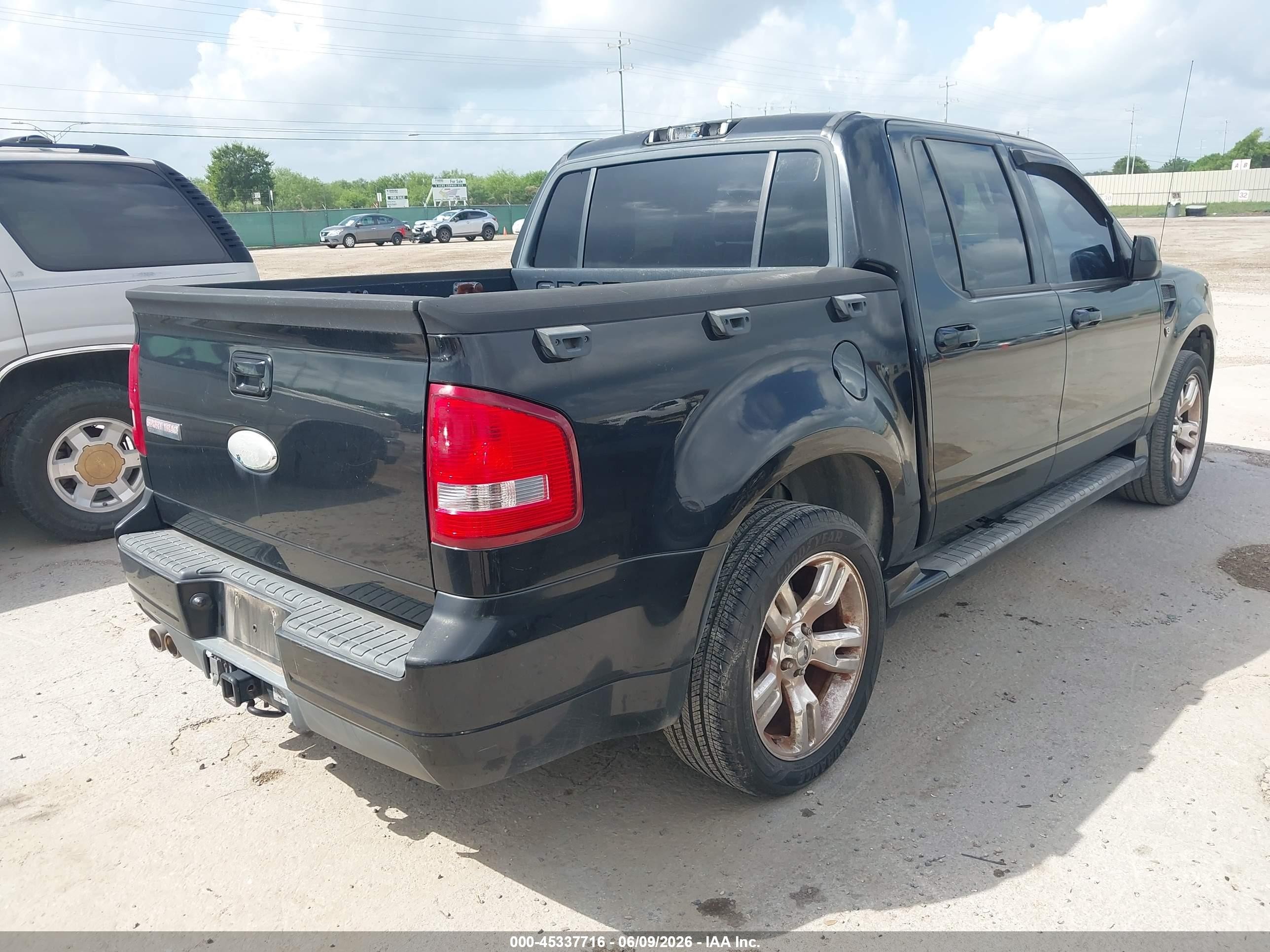2008 Ford Explorer Sport Trac Limited Black vin: 1FMEU33818UB02419