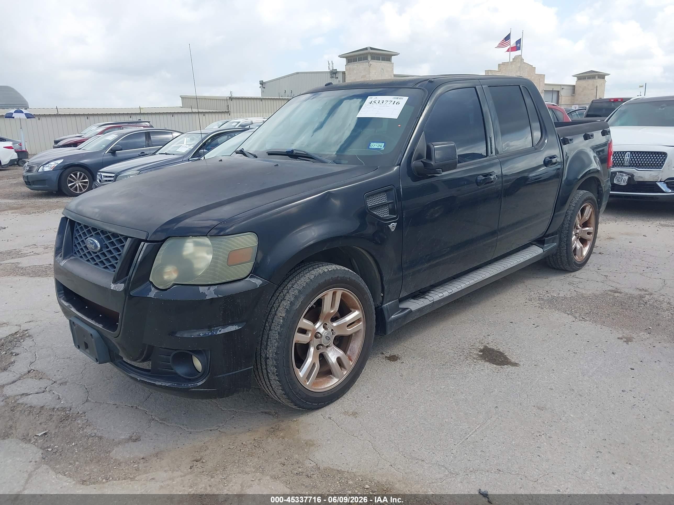 2008 Ford Explorer Sport Trac Limited Black vin: 1FMEU33818UB02419