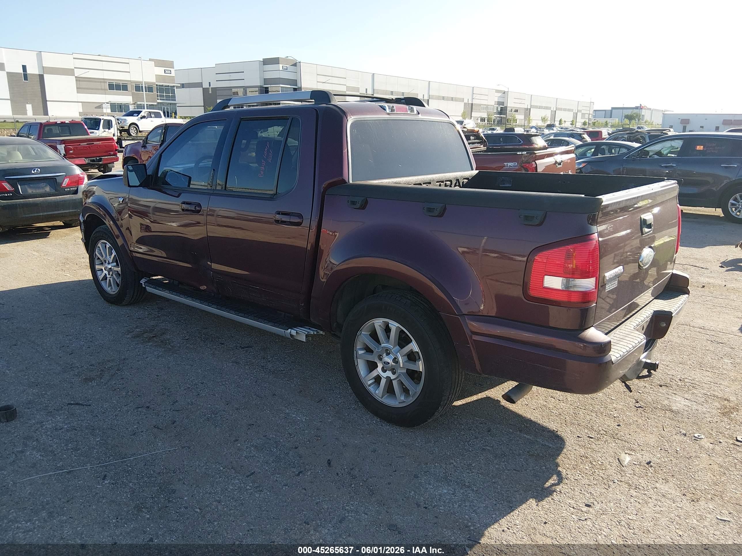 2007 Ford Explorer Sport Trac Limited Burgundy vin: 1FMEU33827UA26398