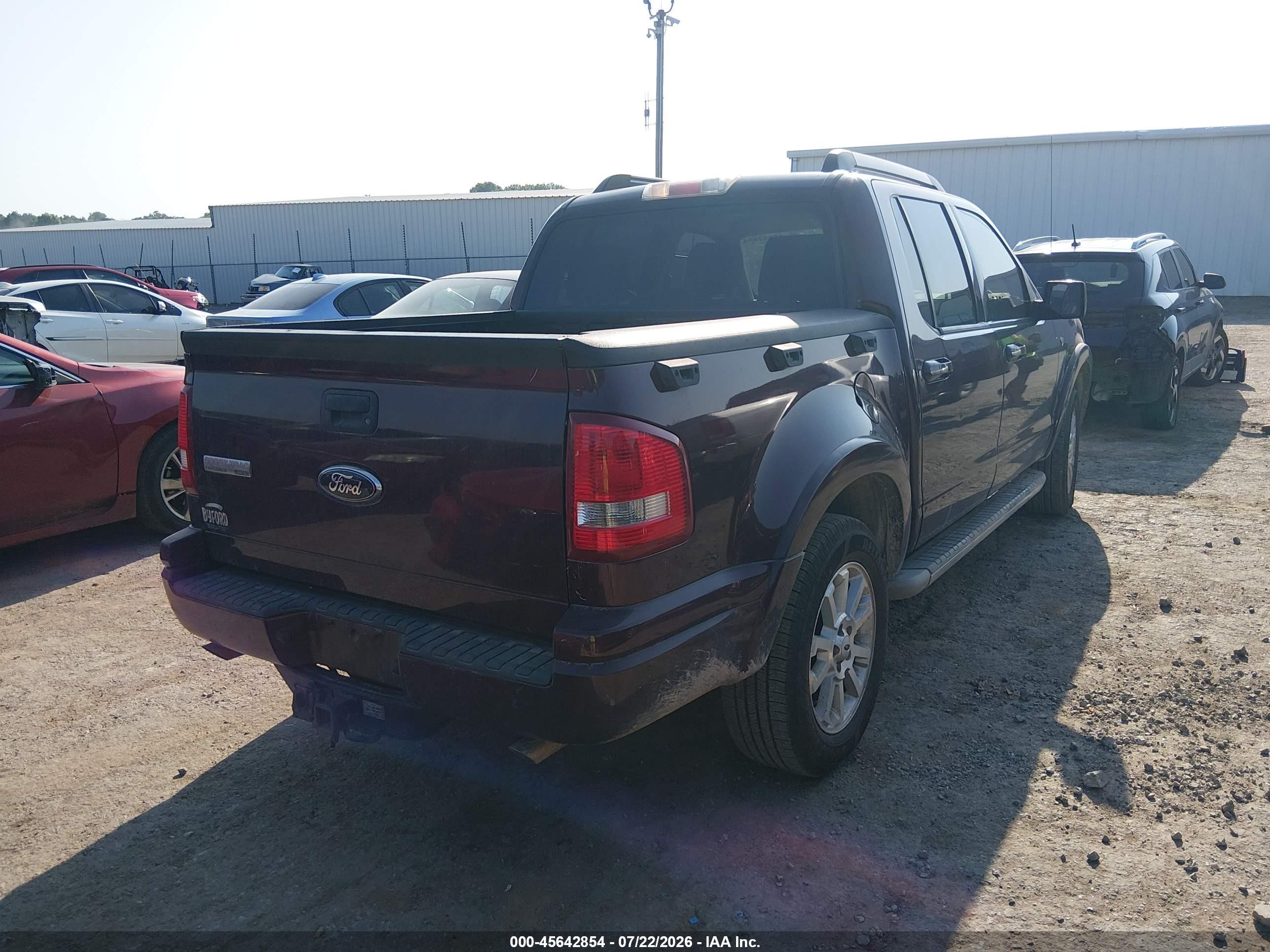 2007 Ford Explorer Sport Trac Limited Maroon vin: 1FMEU33847UA00594