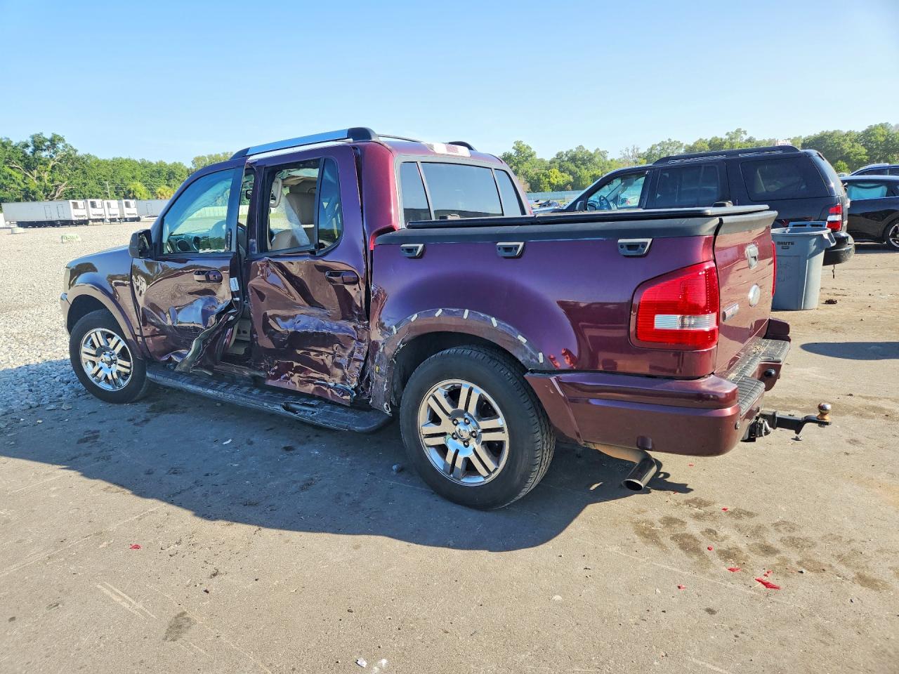 2008 Ford Explorer Sport Trac Limited Burgundy vin: 1FMEU33E08UB26202